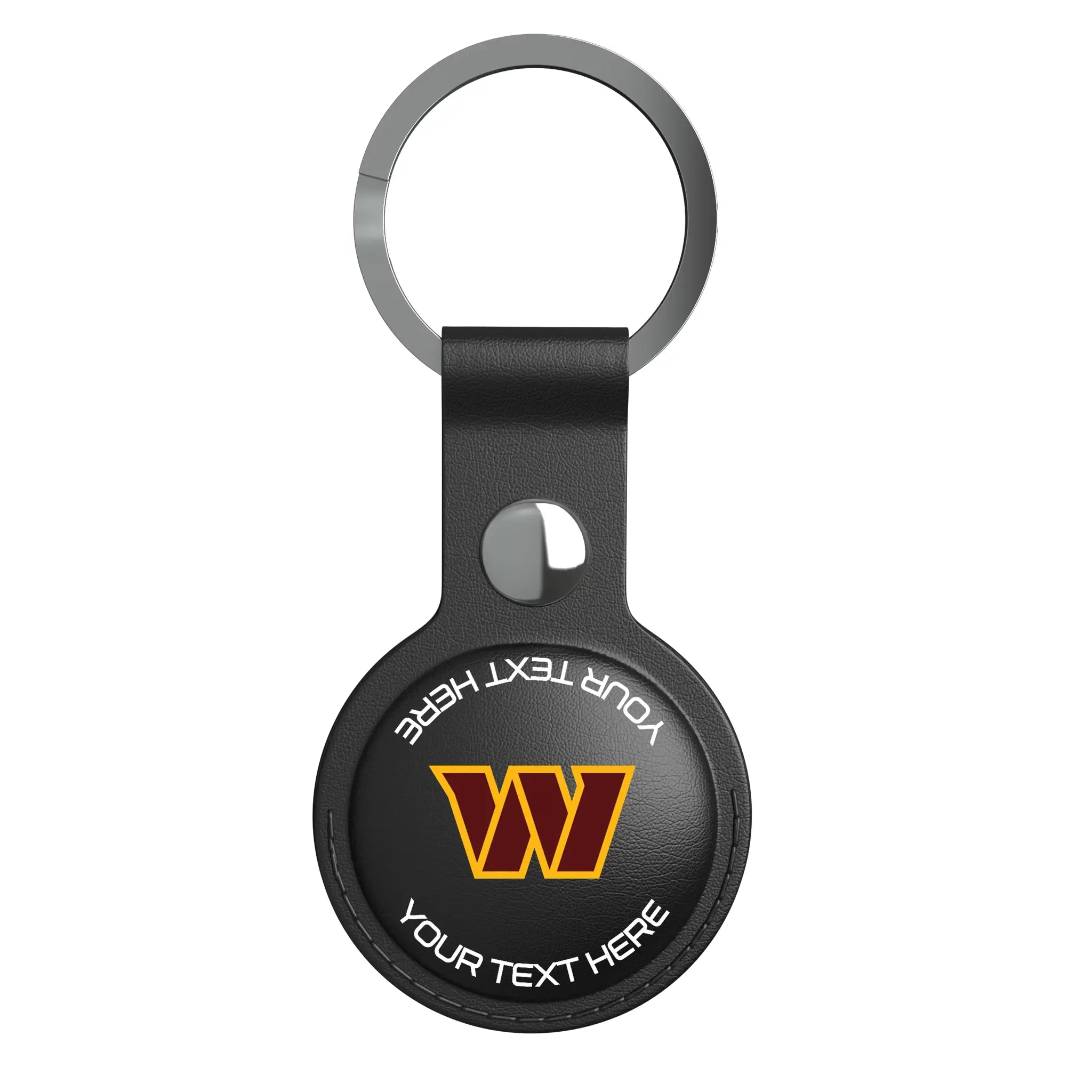 Washington Commanders Personalized Insignia AirTag Black Airtag Holder