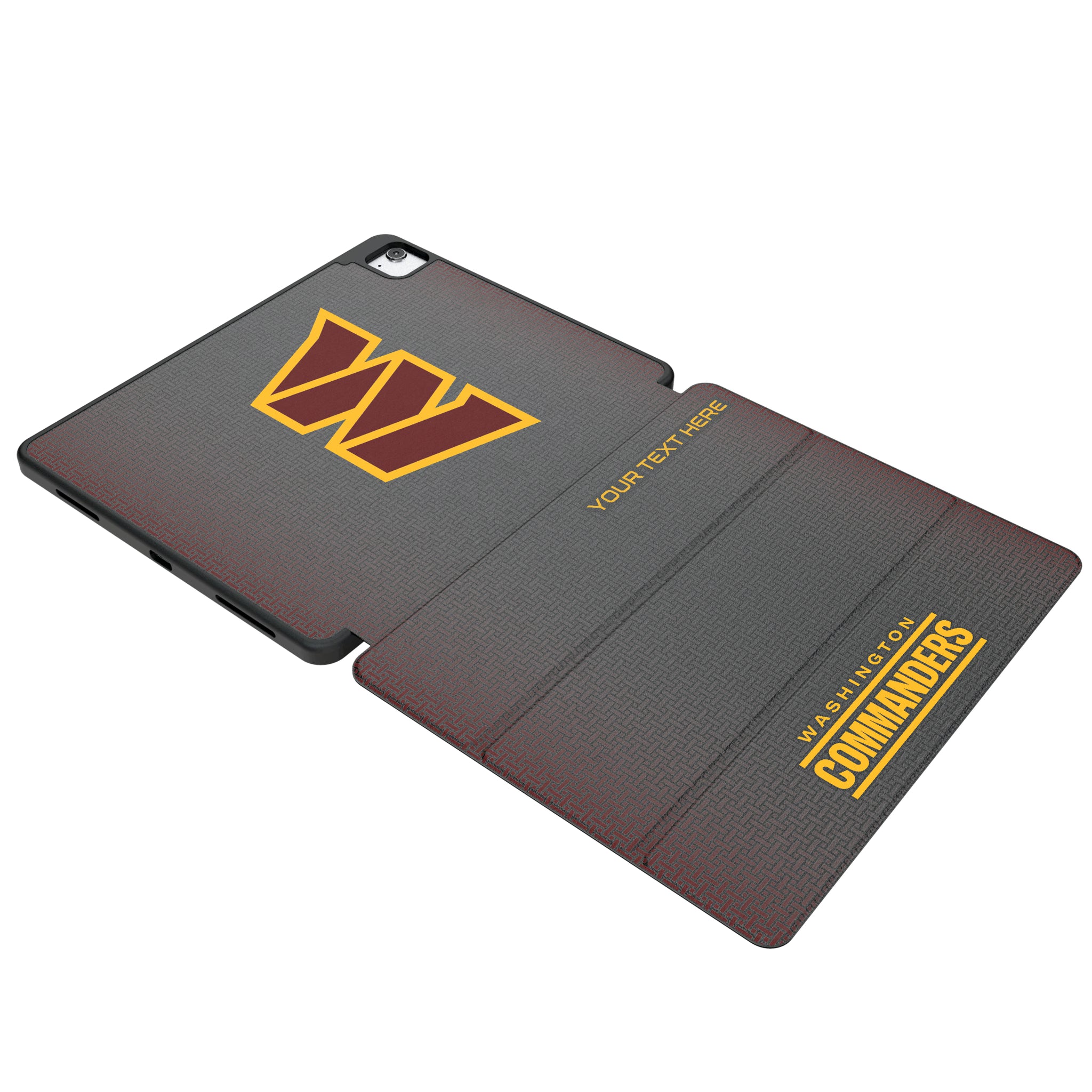 Washington Commanders Personalized Linen iPad Tablet Case for Apple iPad