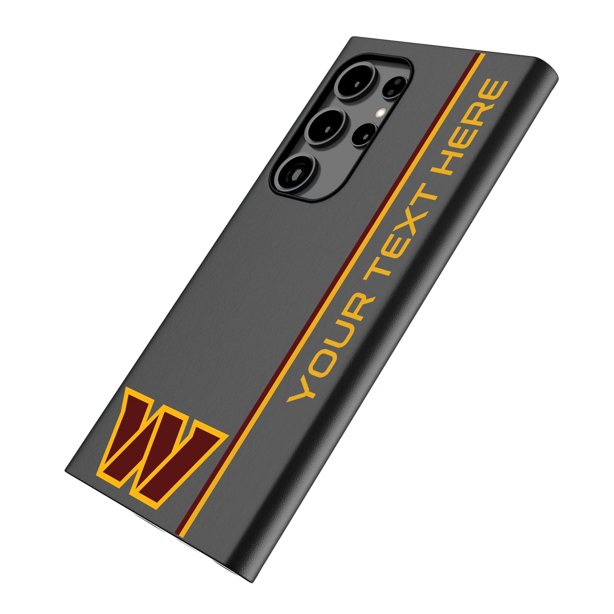 Washington Commanders Personalized Sidebard Galaxy MagSafe Compatible Phone Case for Samsung Galaxy - Isometric View