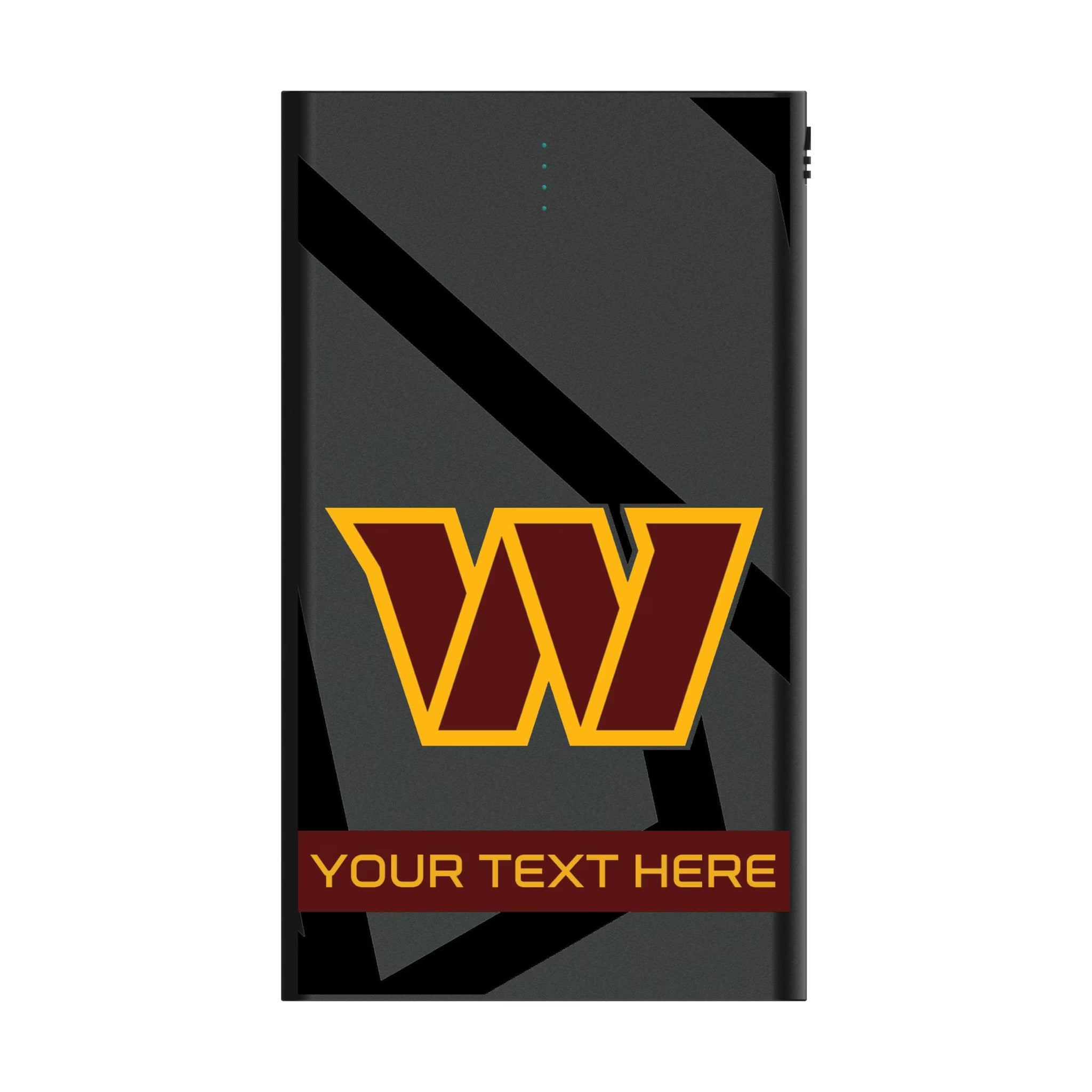 Washington Commanders Personalized Tilt 5000mAh Flat Powerbank