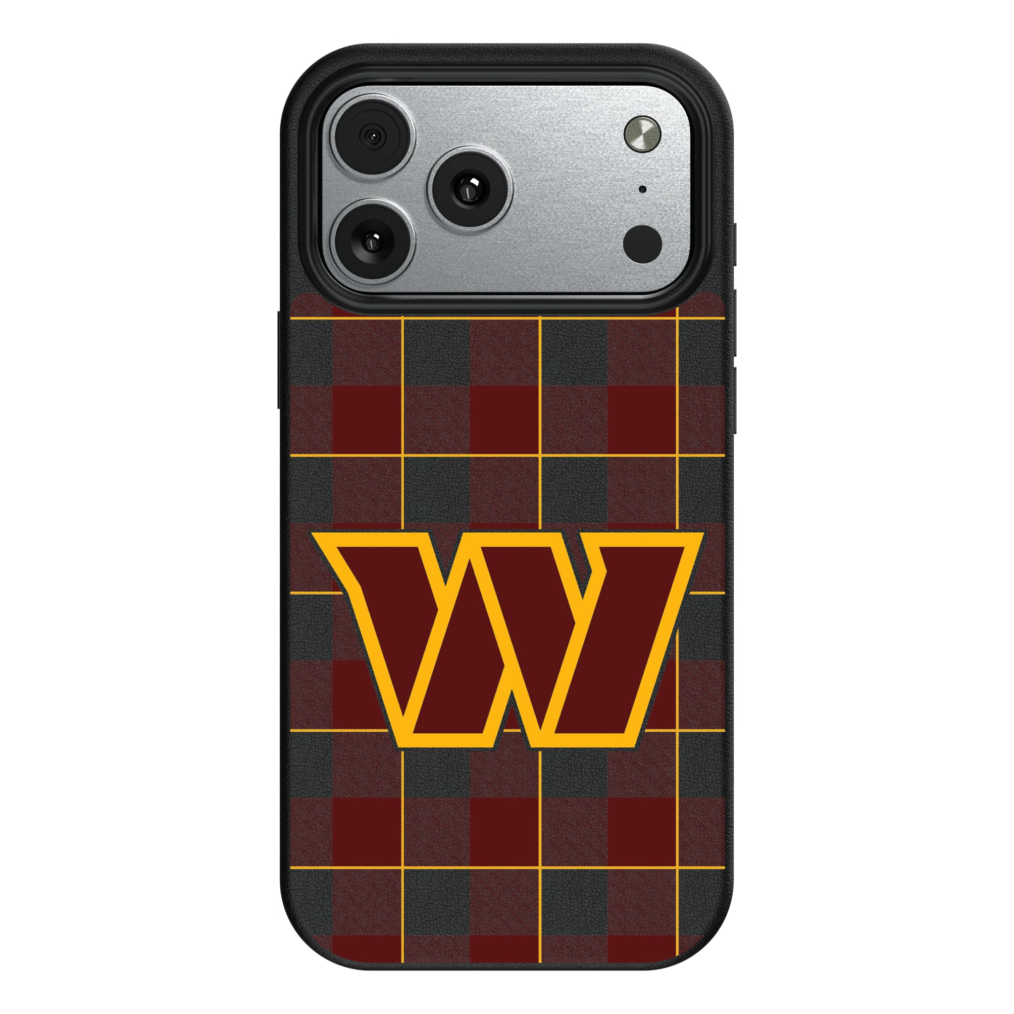 Washington Commanders Plaid iPhone MagSafe Compatible Phone Case for Apple iPhone#Device_iPhone 17 Pro Max