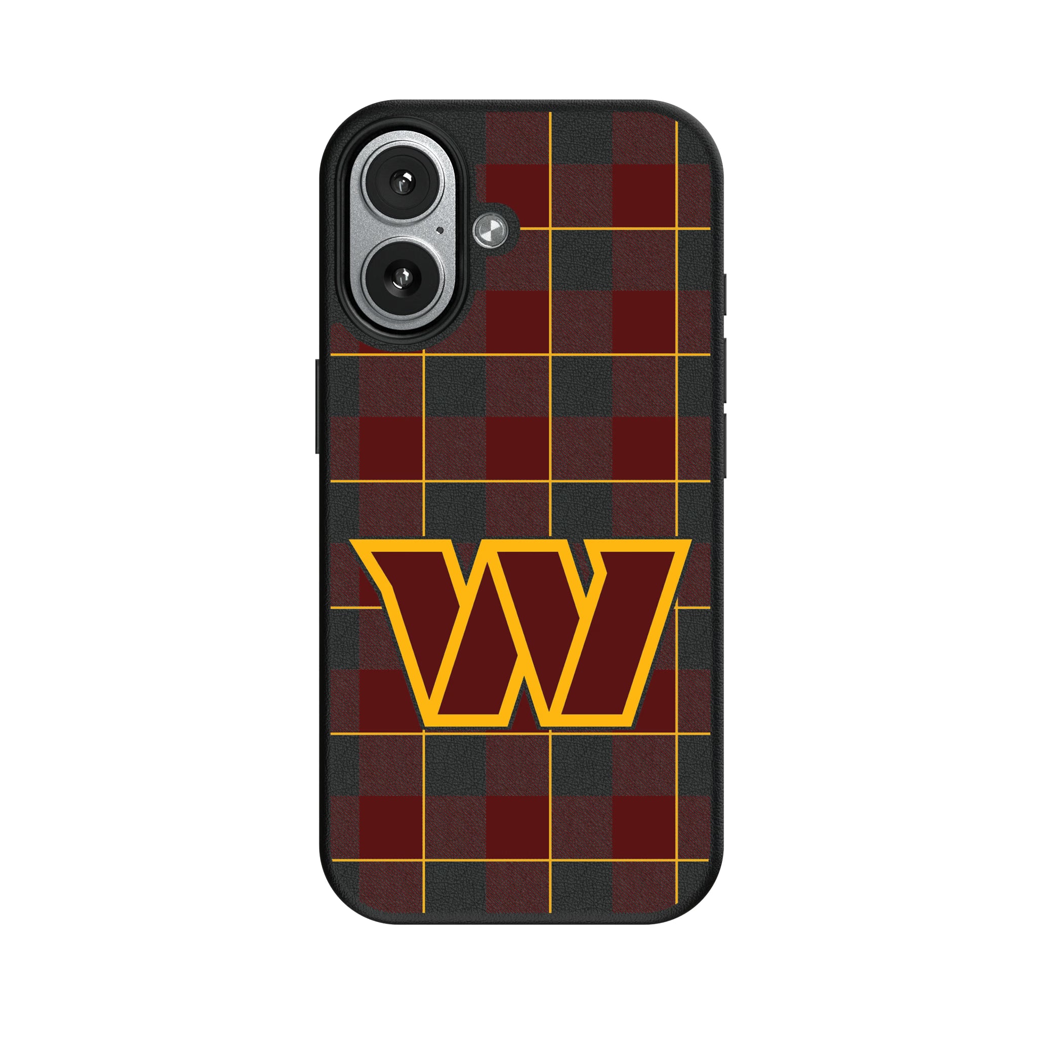 Washington Commanders Plaid iPhone MagSafe Compatible Phone Case for Apple iPhone#Device_iPhone 17