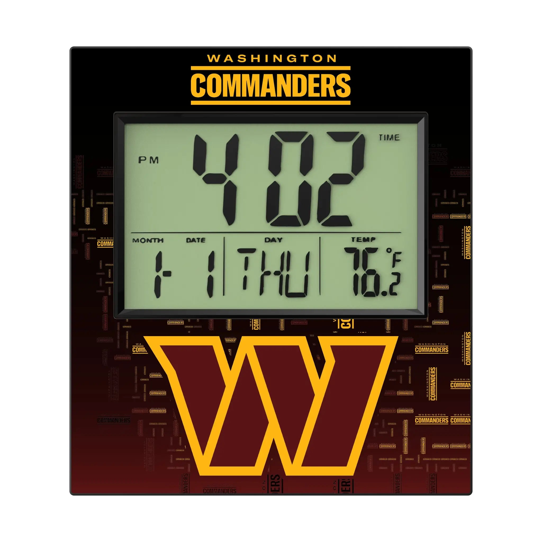 Washington Commanders Quadtile Wall Clock