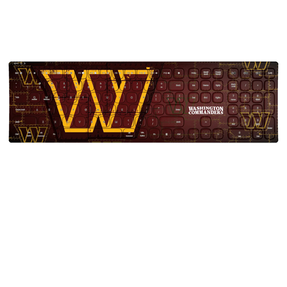 Washington Commanders Rivet KKB605 Curved Wireless Keyboard