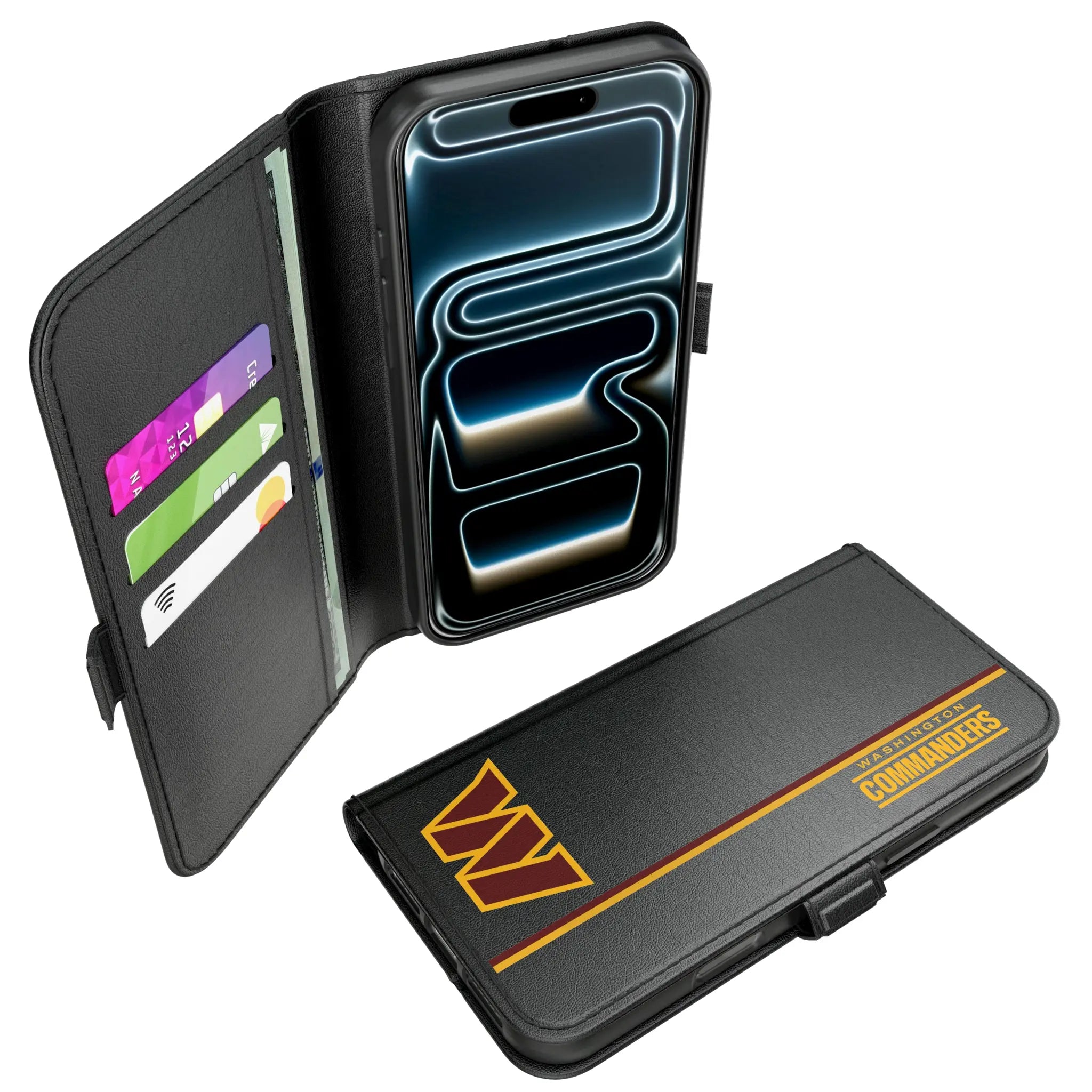 Washington Commanders Sidebar iPhone Folio Phone Case for Apple iPhone#Device_iPhone 17 Pro Max