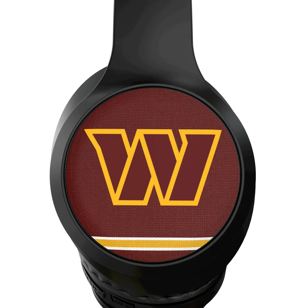 Washington Commanders Stripe Wireless Over-Ear Headphones With Case - Detail
