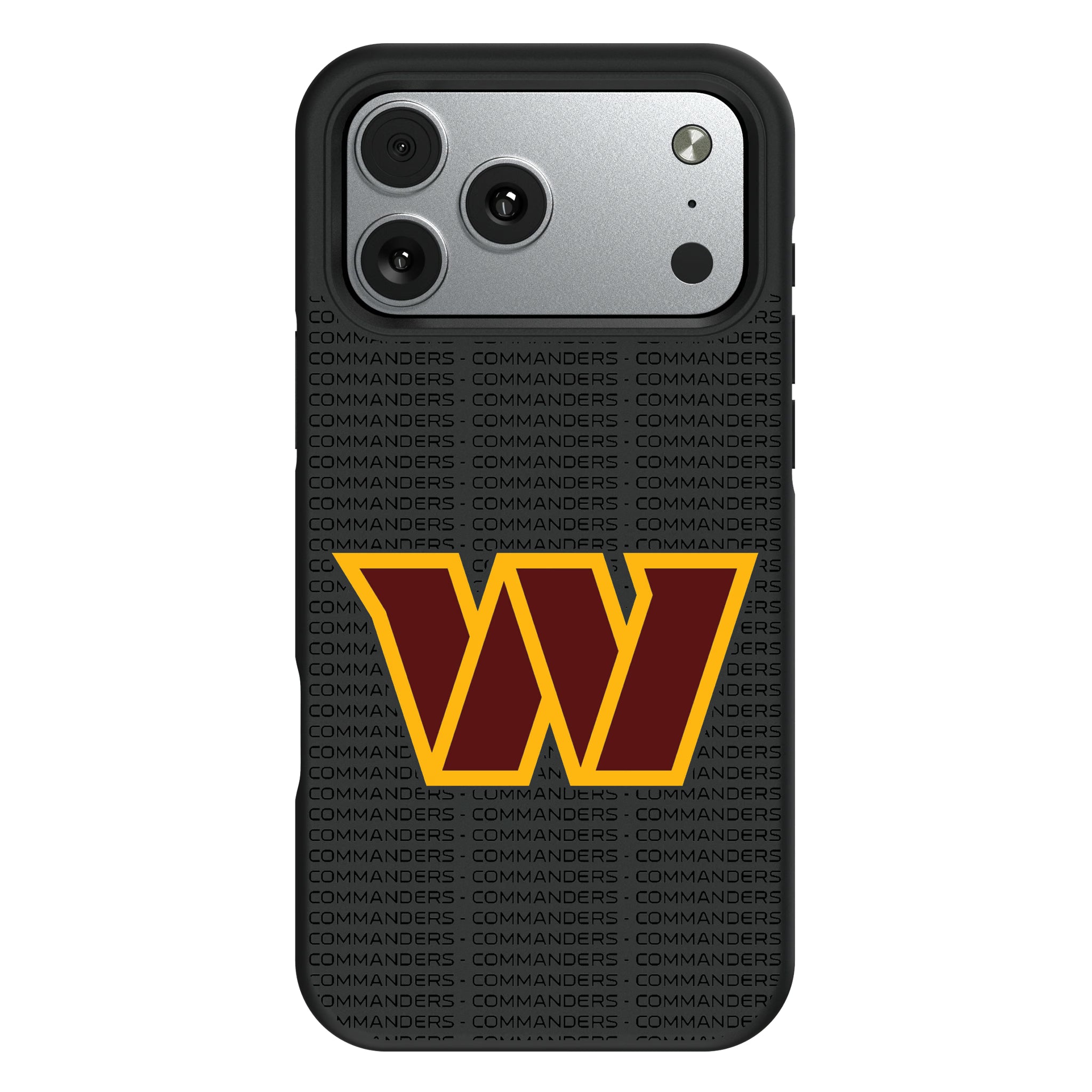 Washington Commanders Text Backdrop iPhone Bump Phone Case for Apple iPhone#Device_iPhone 17 Pro Max