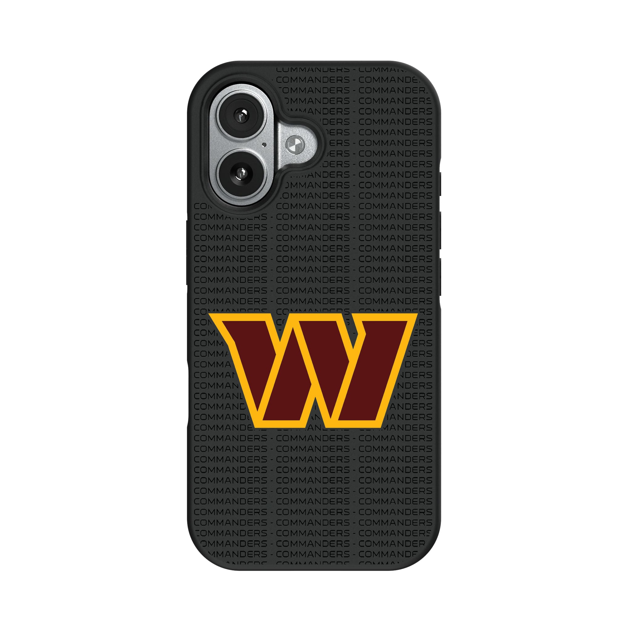 Washington Commanders Text Backdrop iPhone Bump Phone Case for Apple iPhone#Device_iPhone 17