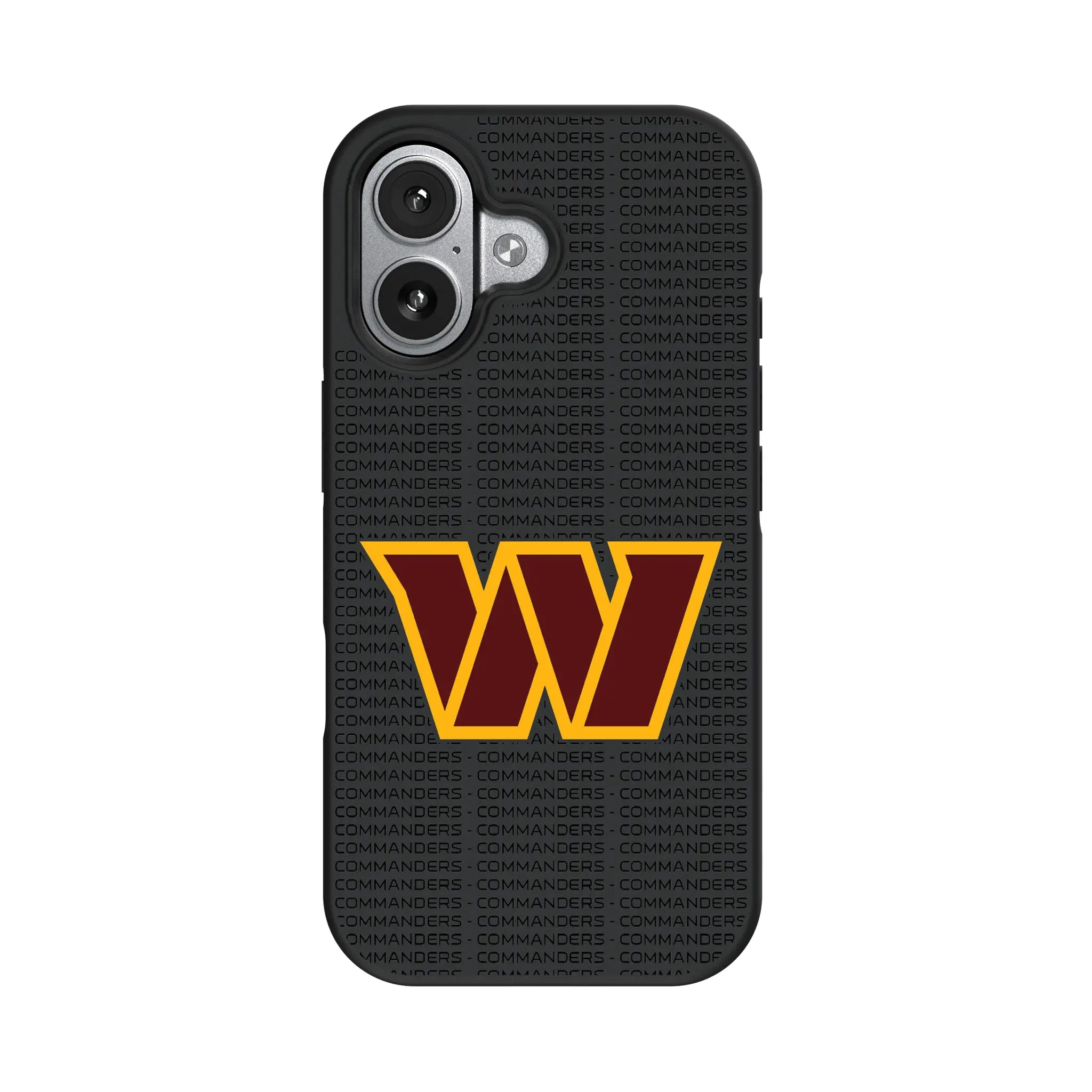 Washington Commanders Text Backdrop iPhone Bump Phone Case for Apple iPhone#Device_iPhone 17