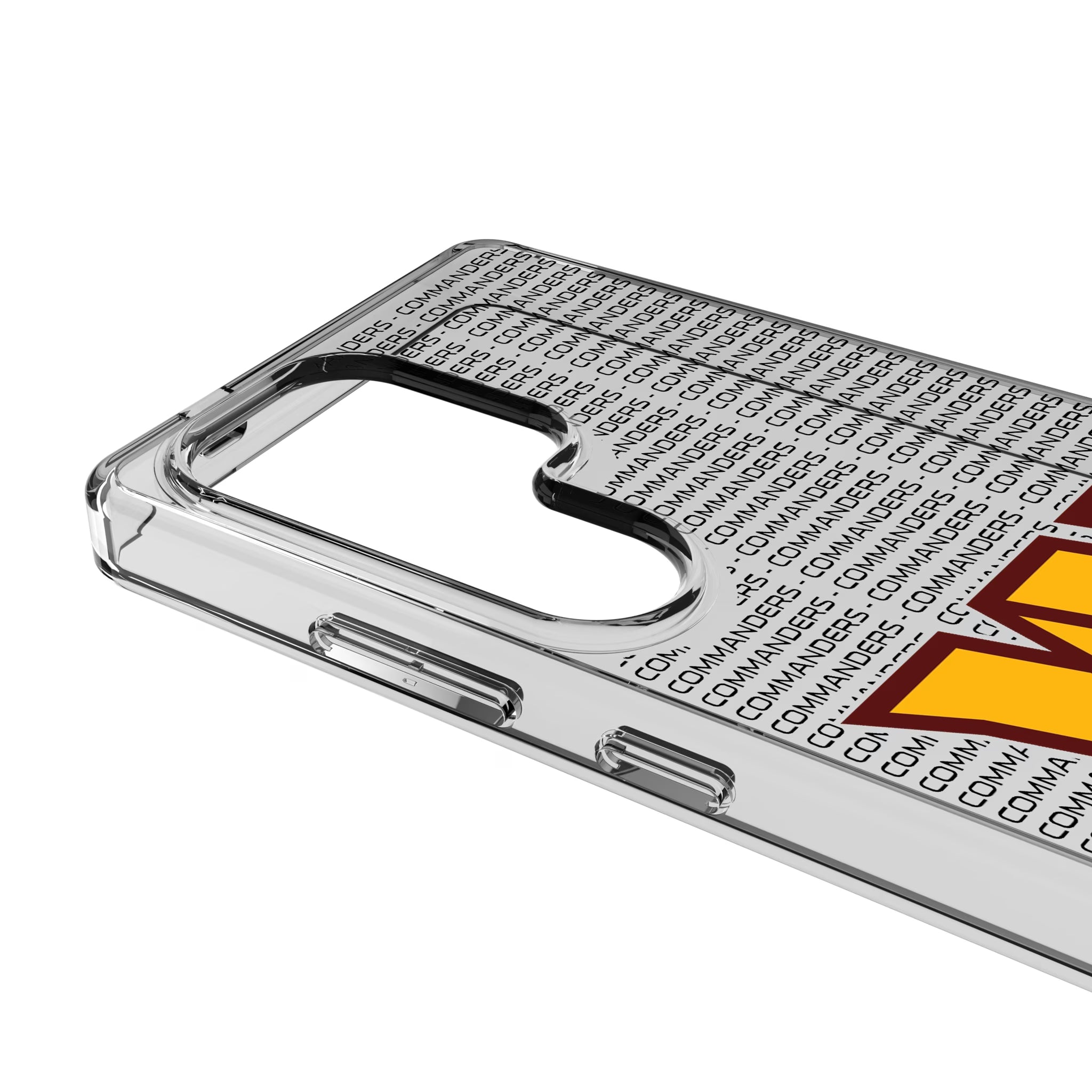 Washington Commanders Text Backdrop Galaxy Clear Phone Case for Samsung Galaxy - Detail