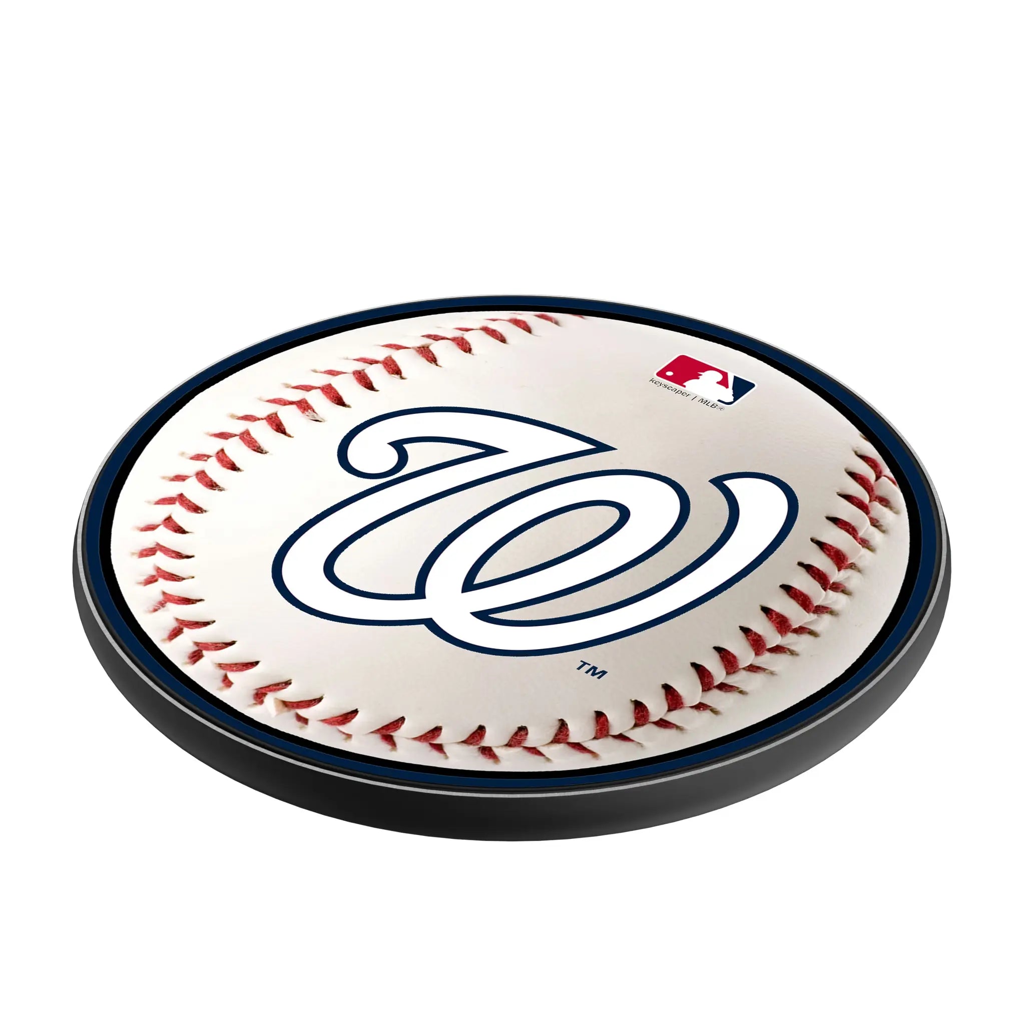 Washington Nationals Baseball 15-Watt Wireless Charger - Isometric View