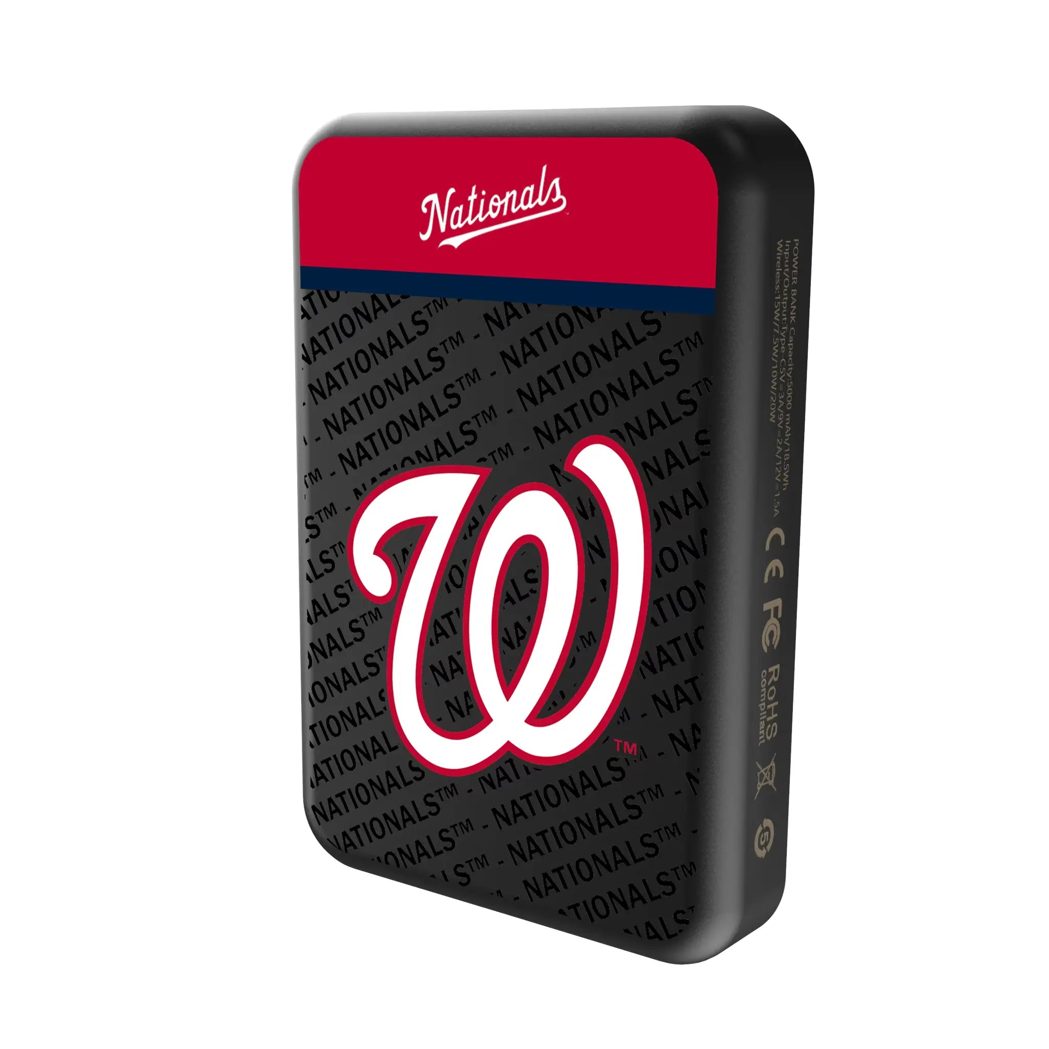 Washington Nationals Endzone Plus Wireless Mag Power Bank