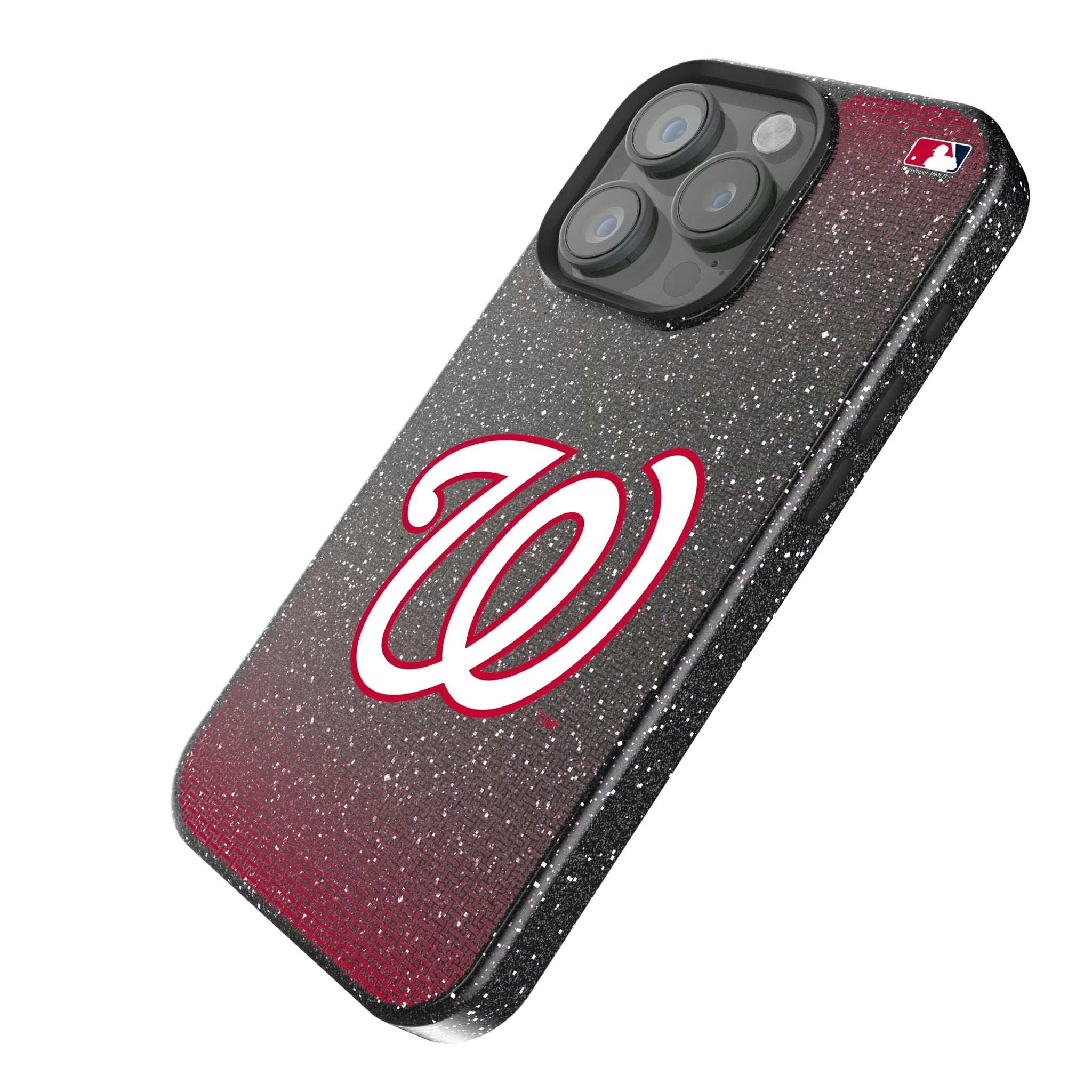 Washington Nationals Linen iPhone Bling Phone Case for Apple iPhone - Isometric View