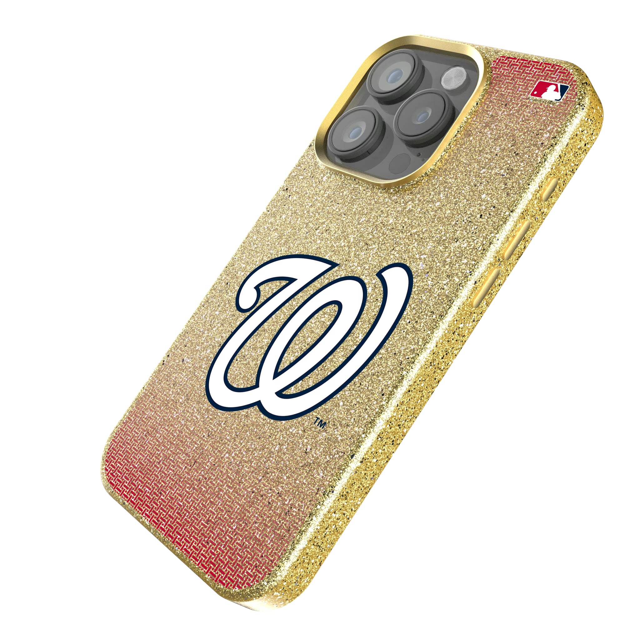Washington Nationals Linen iPhone Bling Phone Case for Apple iPhone - Isometric View