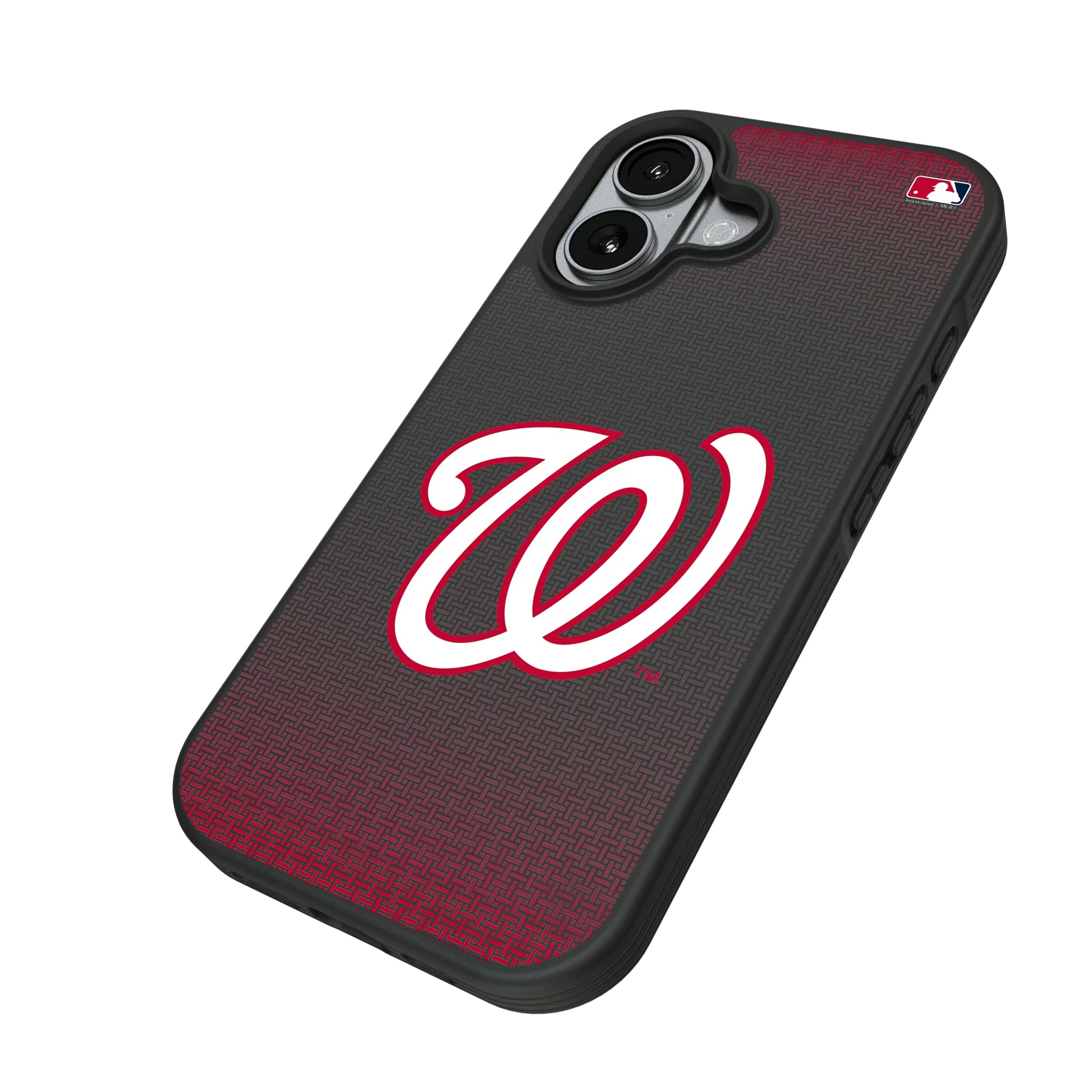 Washington Nationals Linen iPhone Bump Phone Case for Apple iPhone - Isometric View#Device_iPhone 17