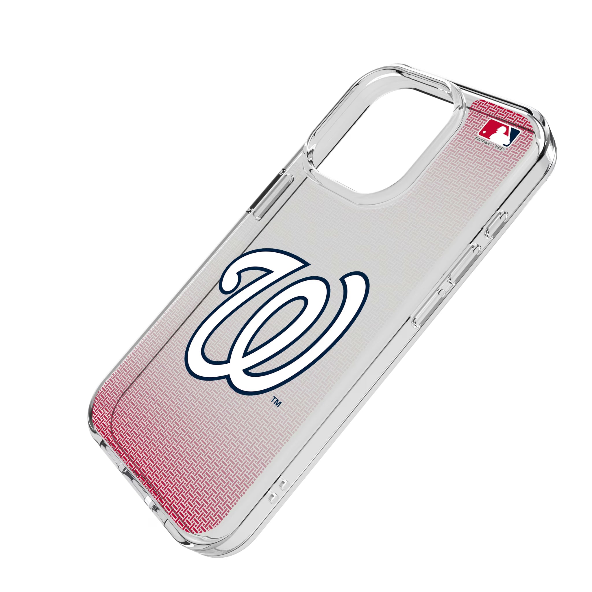 Washington Nationals Linen iPhone Clear Phone Case for Apple iPhone - Isometric View