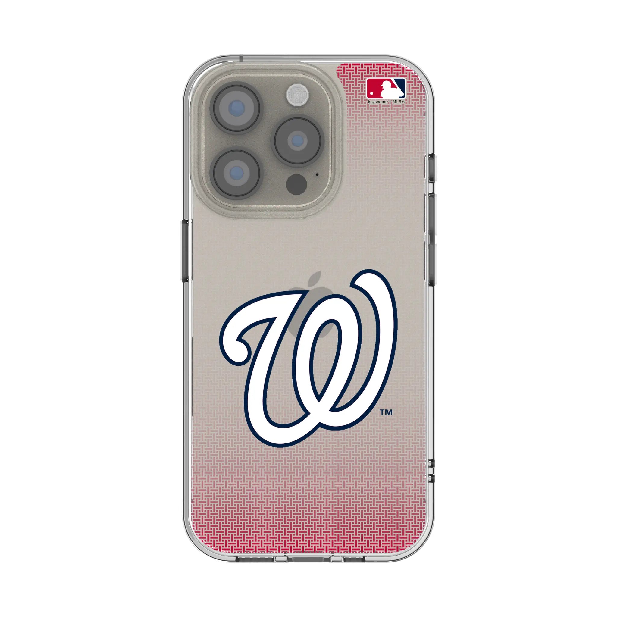 Washington Nationals Linen iPhone Clear Phone Case for Apple iPhone
