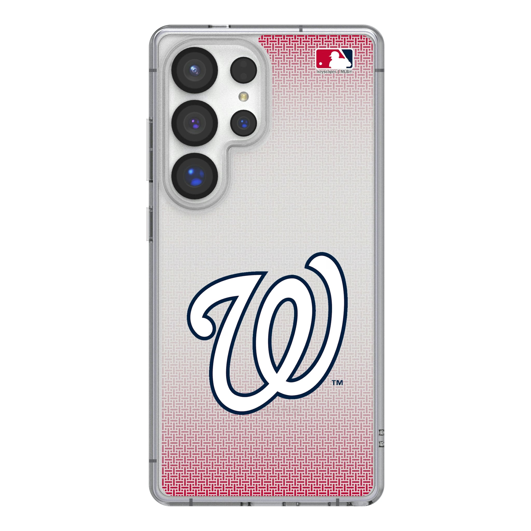 Washington Nationals Linen Galaxy Clear Phone Case for Samsung Galaxy