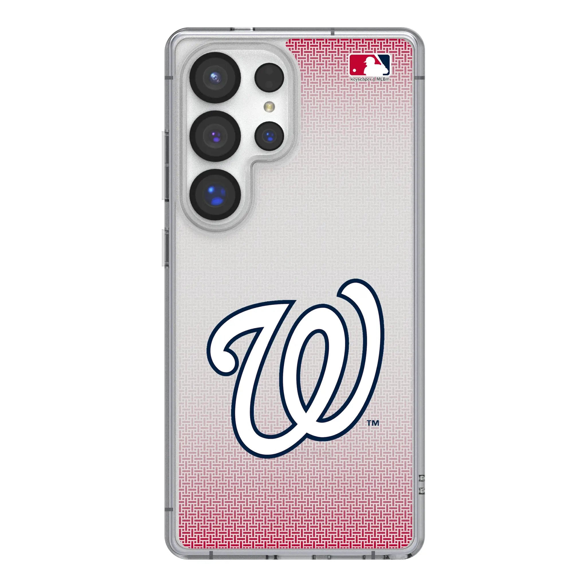 Washington Nationals Linen Galaxy Clear Phone Case for Samsung Galaxy#Device_Galaxy S25 Ultra
