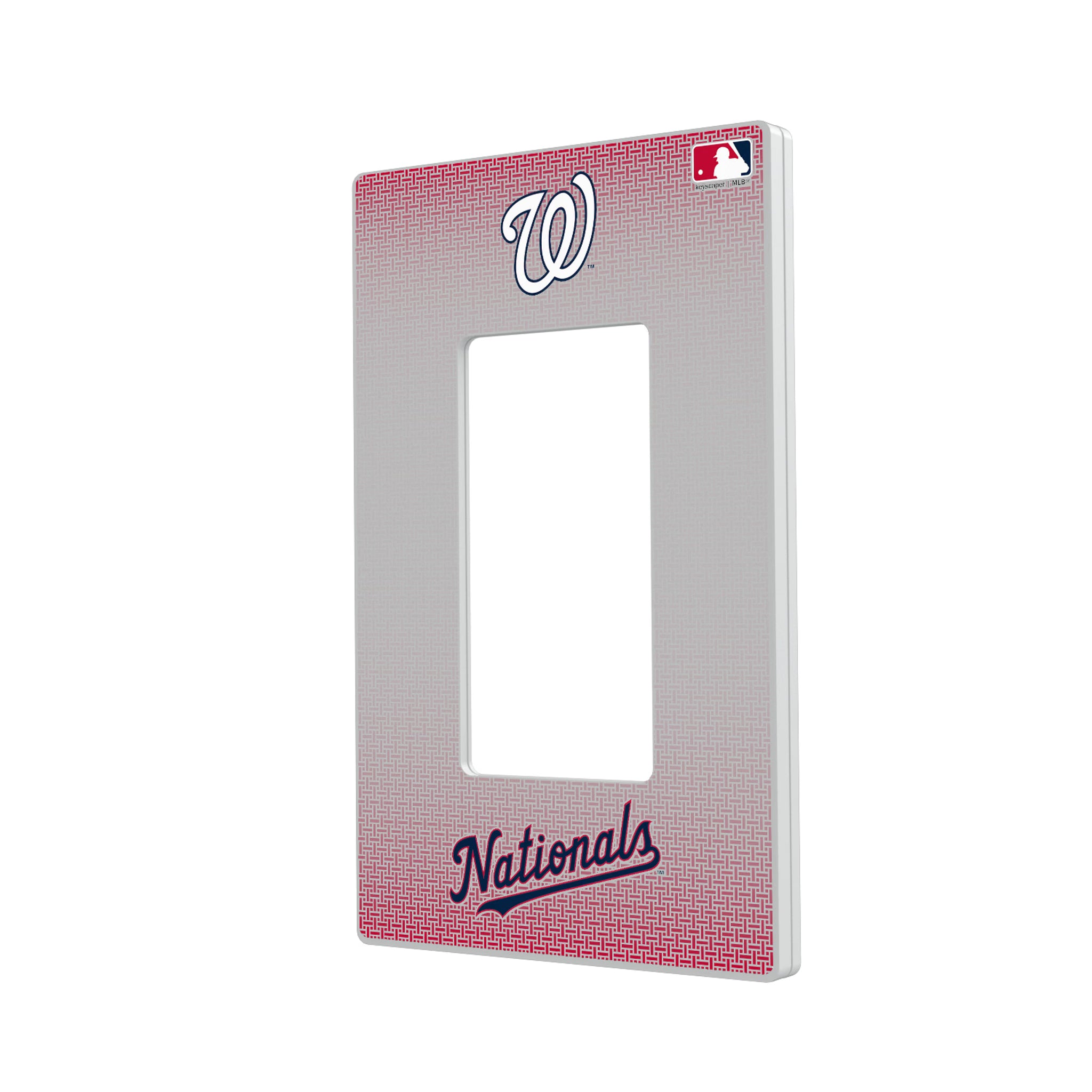 Washington Nationals Linen Hidden-Screw Light Switch Plate#Style_Single Rocker