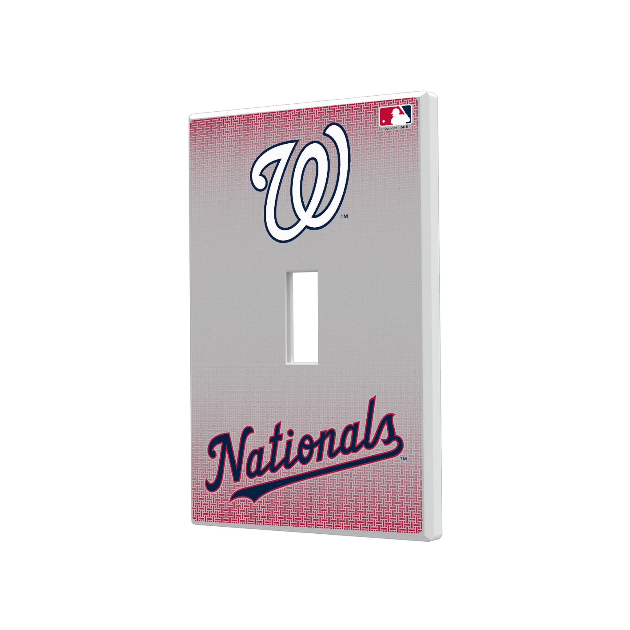 Washington Nationals Linen Hidden-Screw Light Switch Plate#Style_Single Toggle