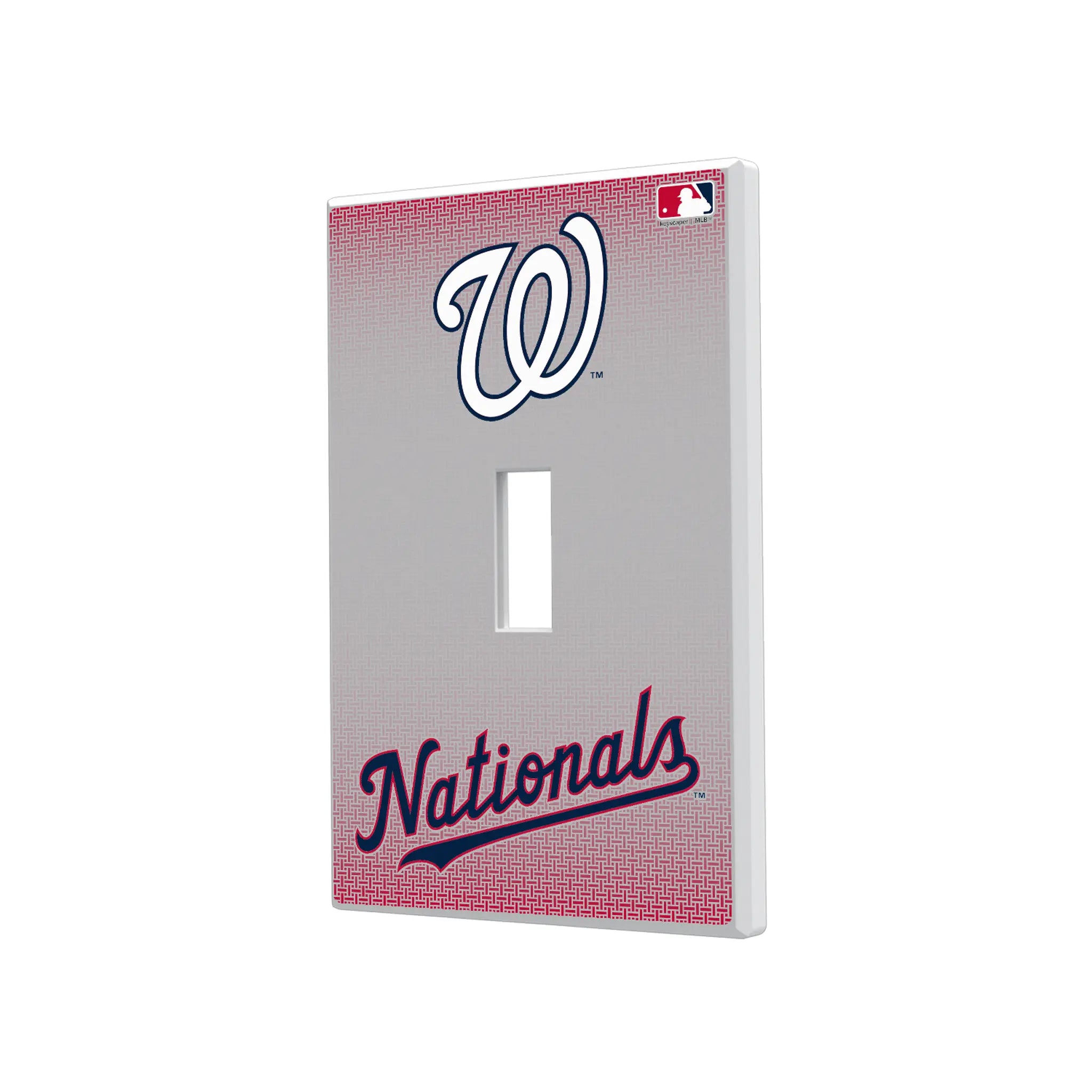 Washington Nationals Linen Hidden-Screw Light Switch Plate#Style_Single Toggle
