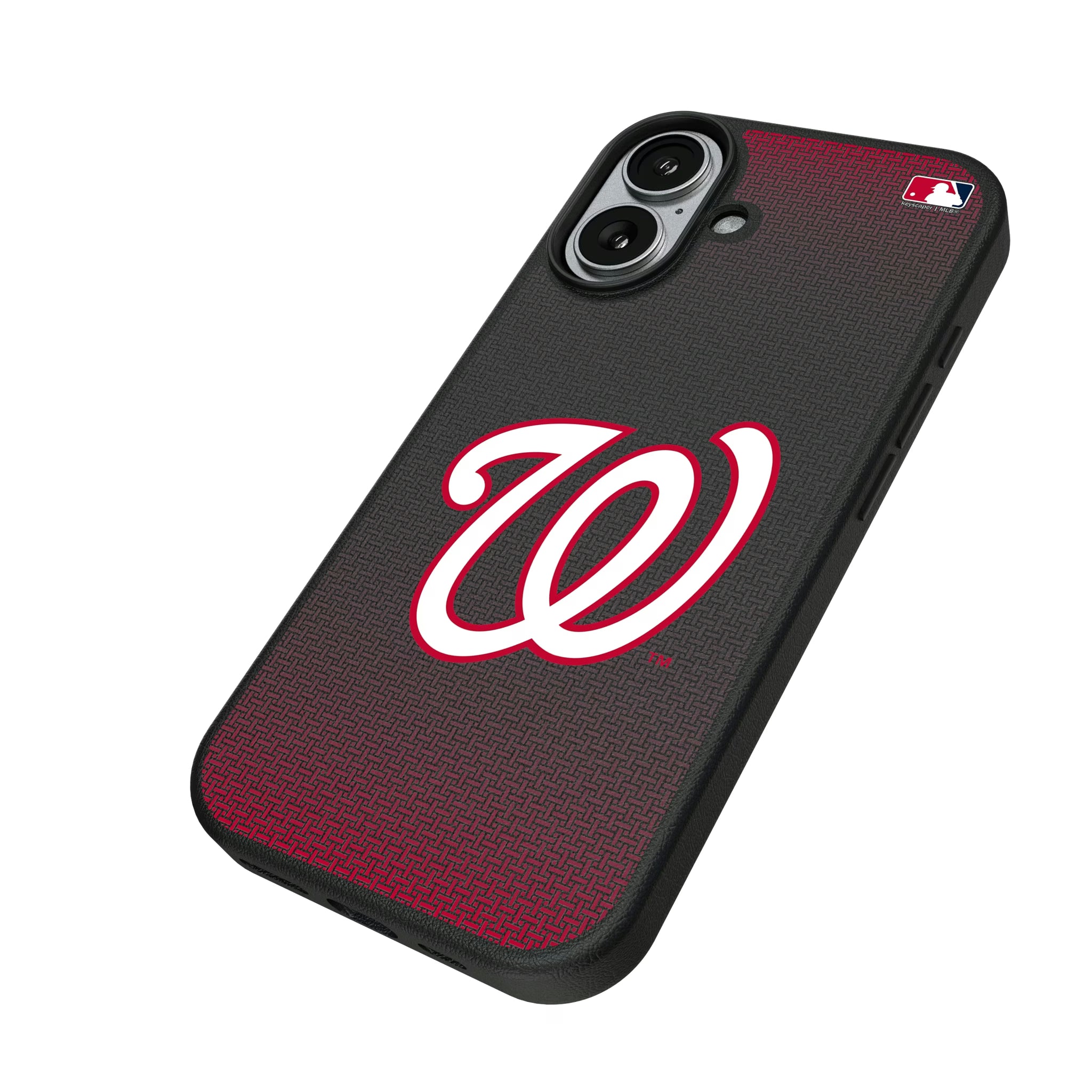 Washington Nationals Linen iPhone MagSafe Compatible Phone Case for Apple iPhone - Isometric View#Device_iPhone 17