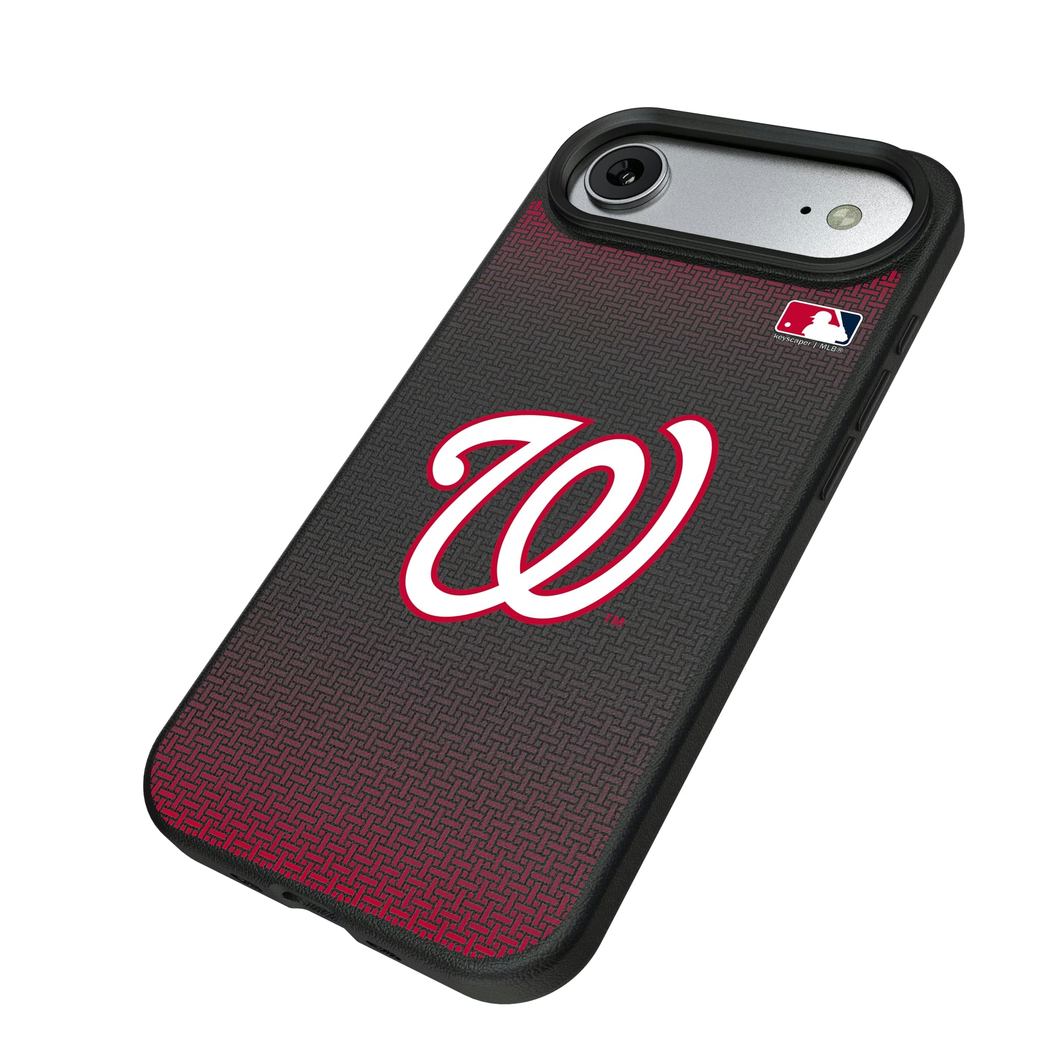 Washington Nationals Linen iPhone MagSafe Compatible Phone Case for Apple iPhone - Isometric View#Device_iPhone Air