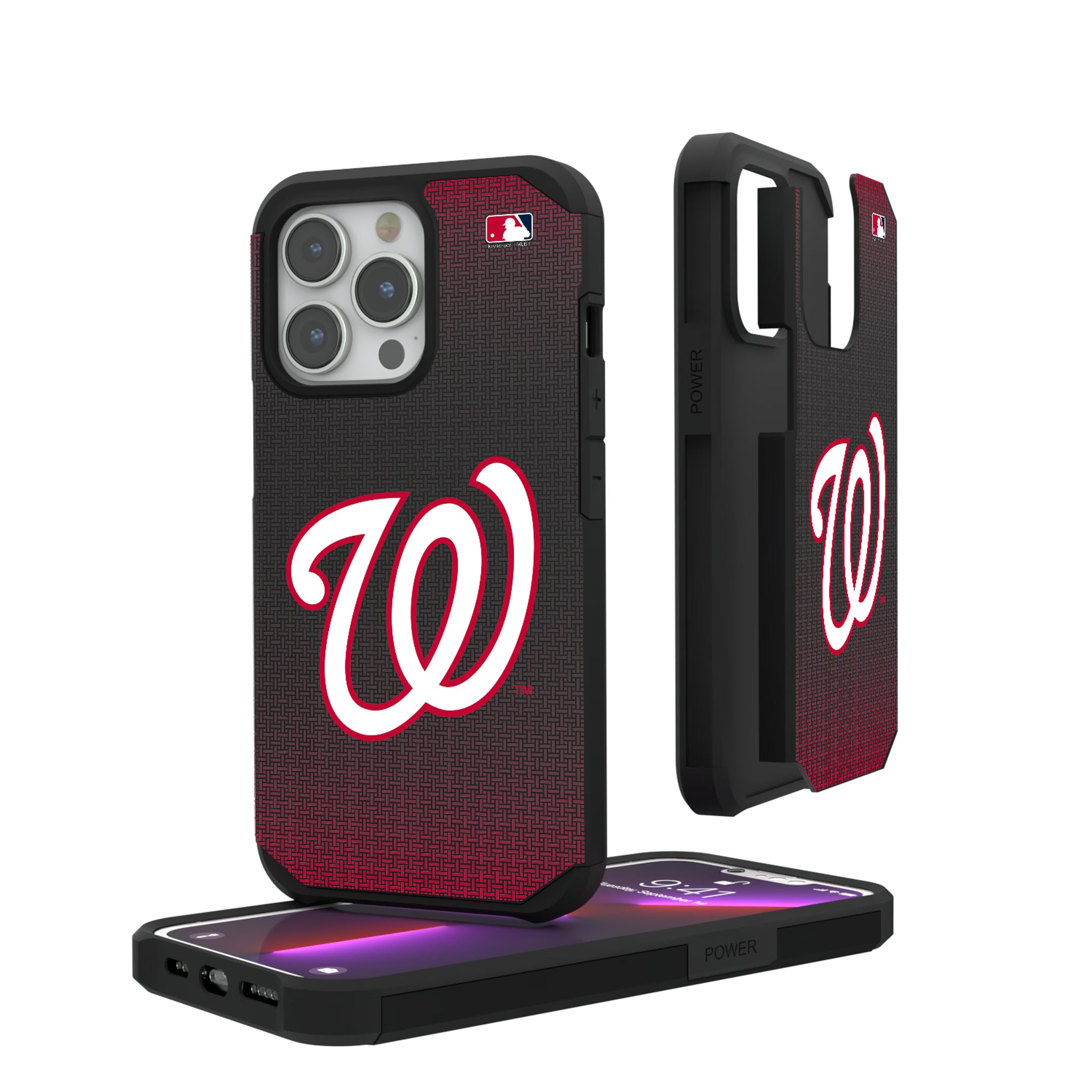 Washington Nationals Linen iPhone Rugged Phone Case for Apple iPhone#Device_iPhone 13 Pro
