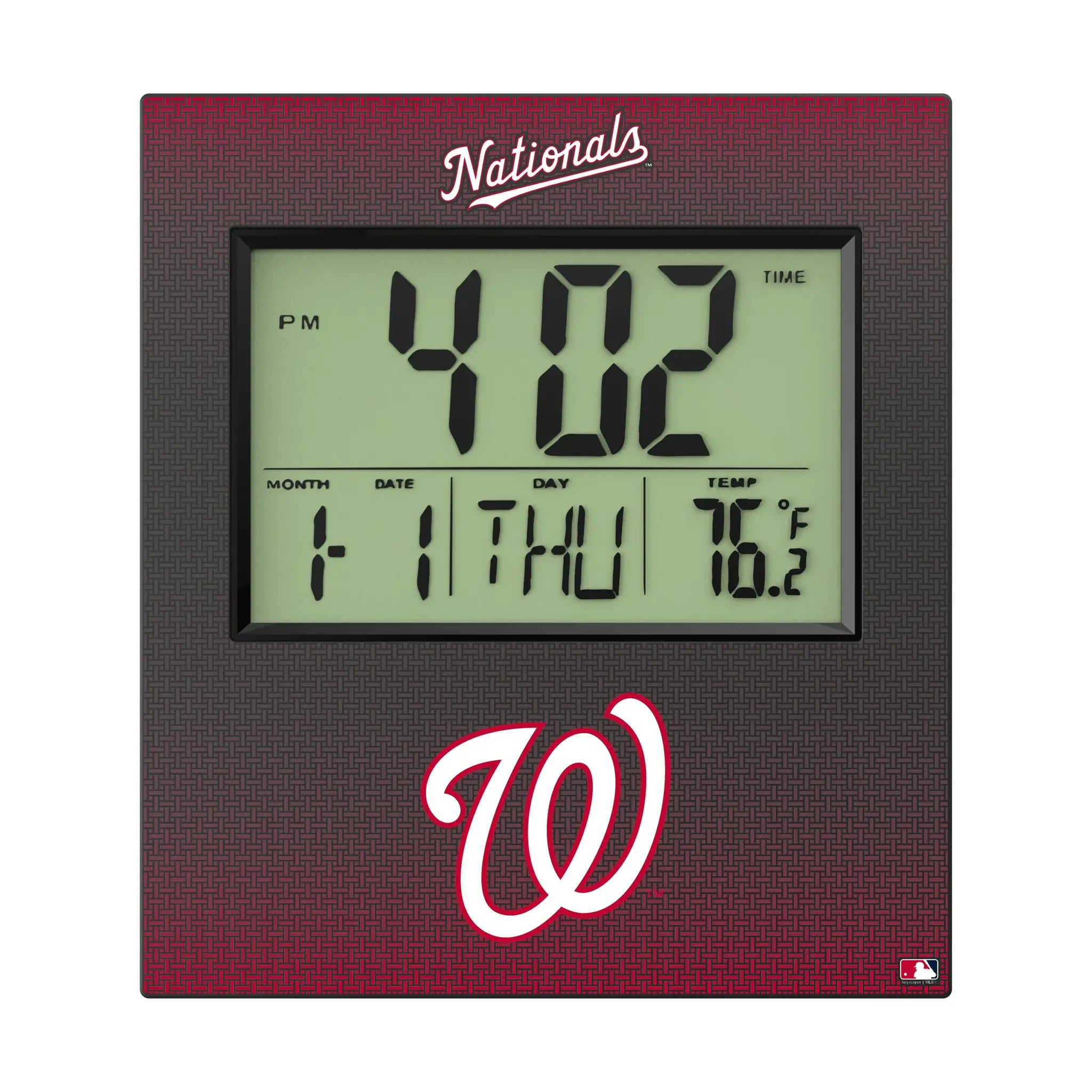 Washington Nationals Linen Wall Clock