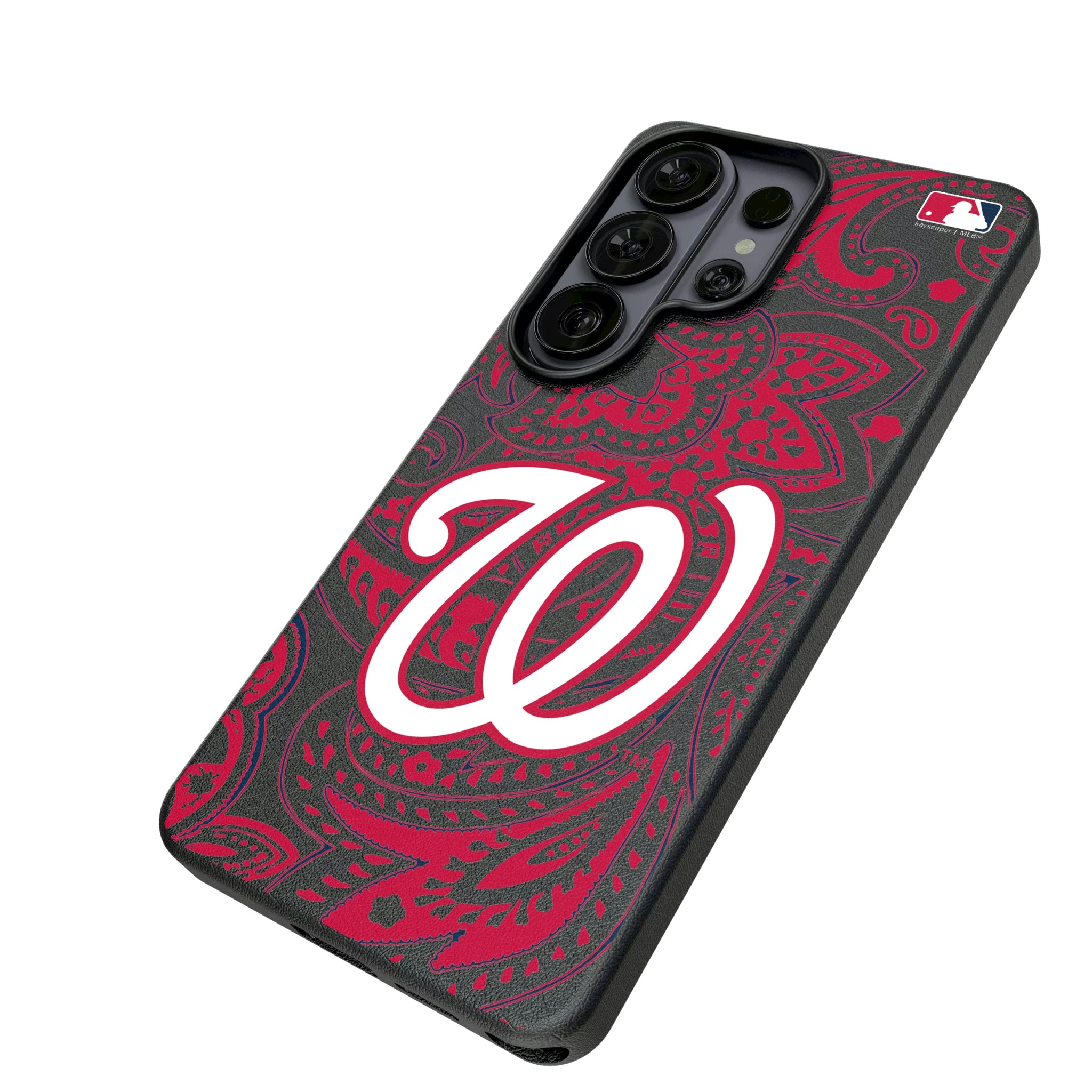 Washington Nationals Paisley Galaxy MagSafe Compatible Phone Case for Samsung Galaxy - Isometric View