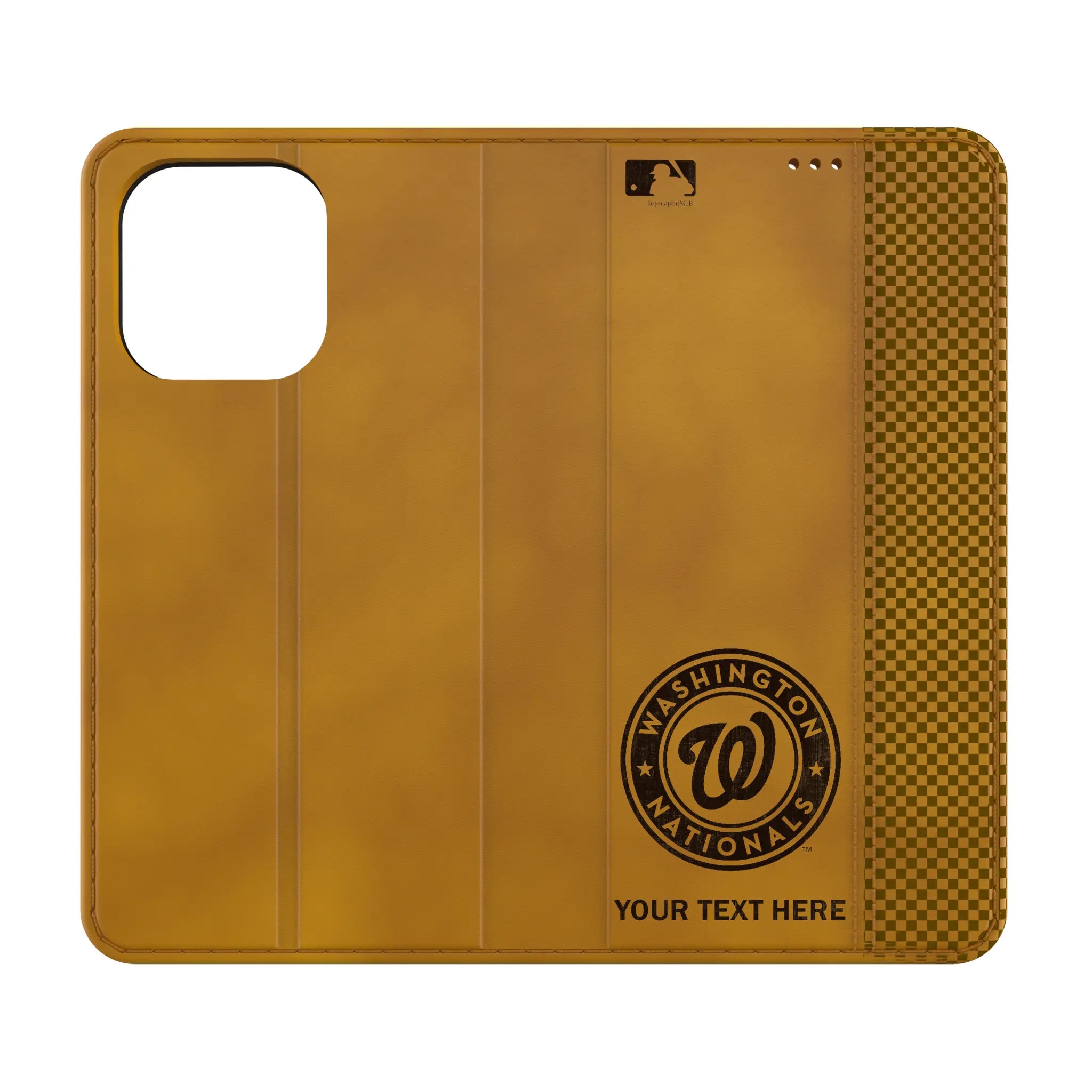 Washington Nationals Personalized Burn iPhone Folio Phone Case for Apple iPhone