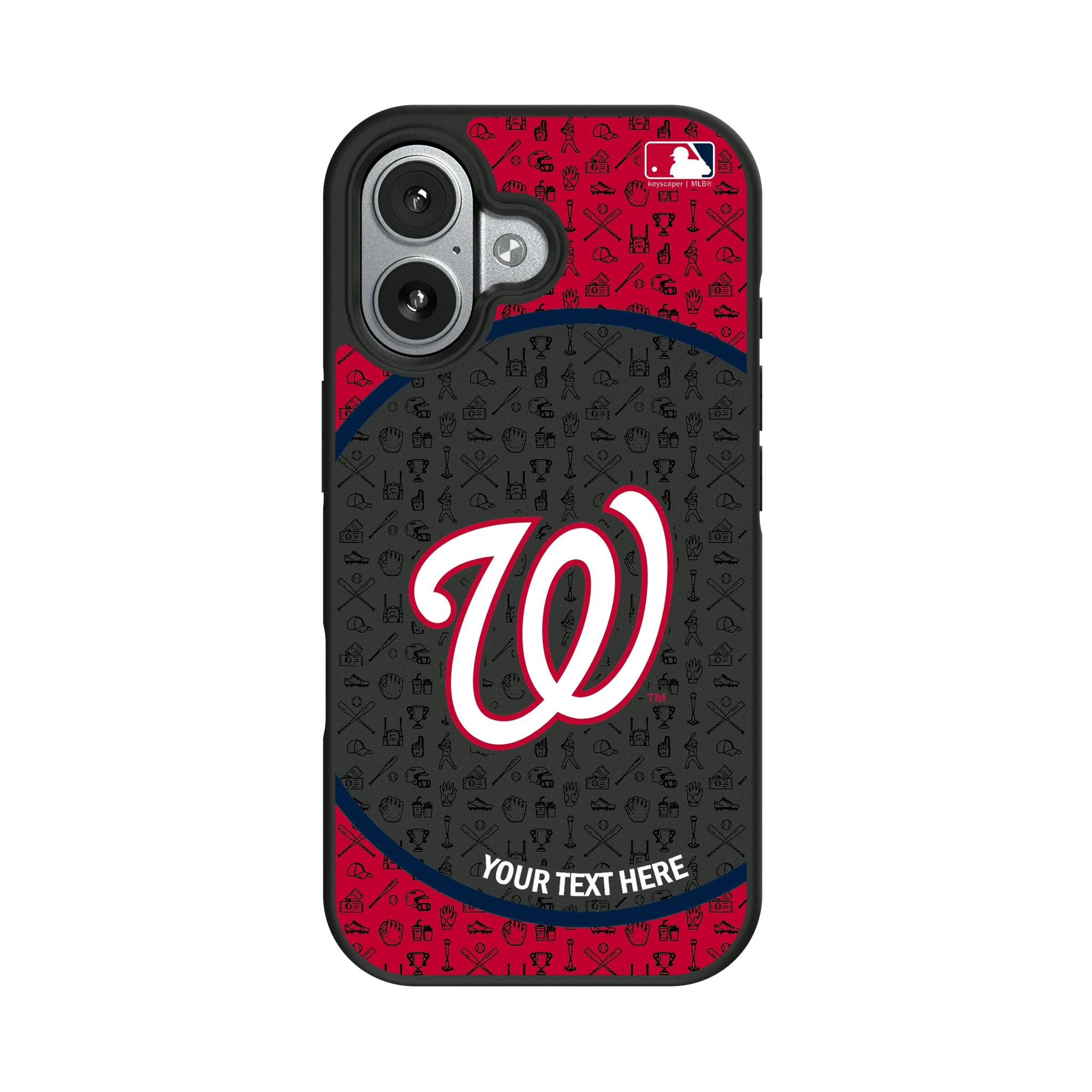 Washington Nationals Personalized Circle iPhone Bump Phone Case for Apple iPhone#Device_iPhone 17