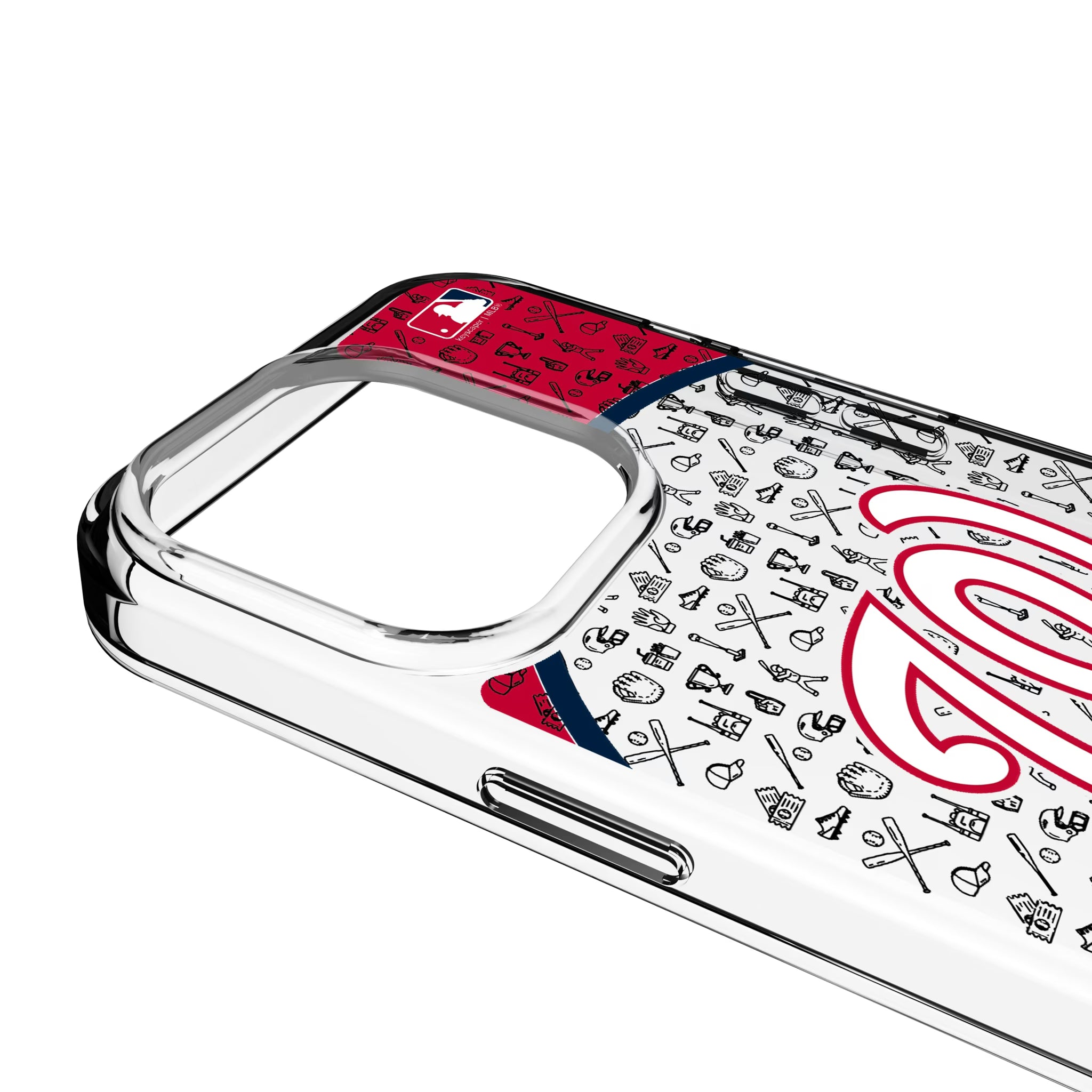 Washington Nationals Personalized Circle iPhone Clear Phone Case for Apple iPhone - Detail