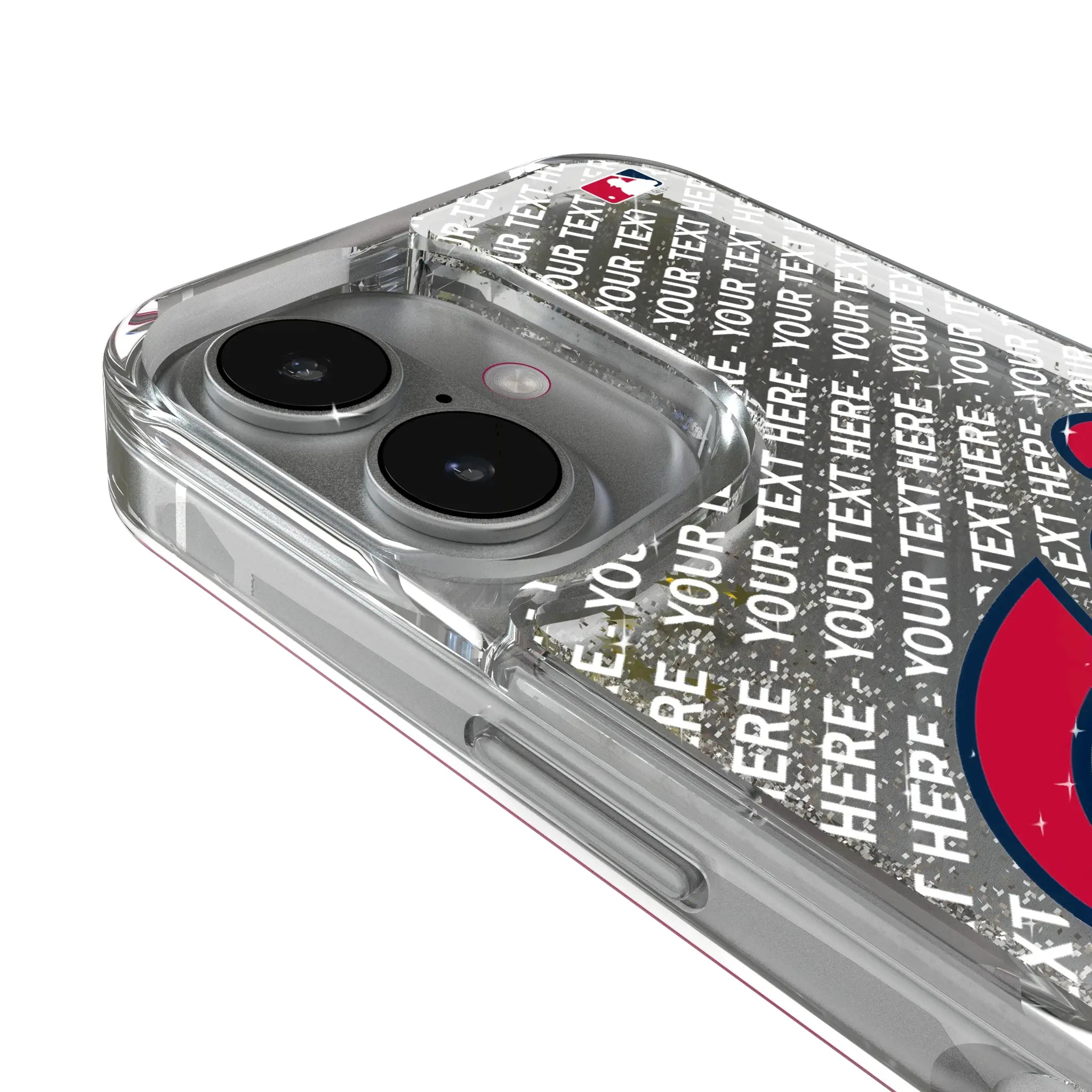 Washington Nationals Personalized EndZone Plus iPhone Glitter Phone Case for Apple iPhone - Detail