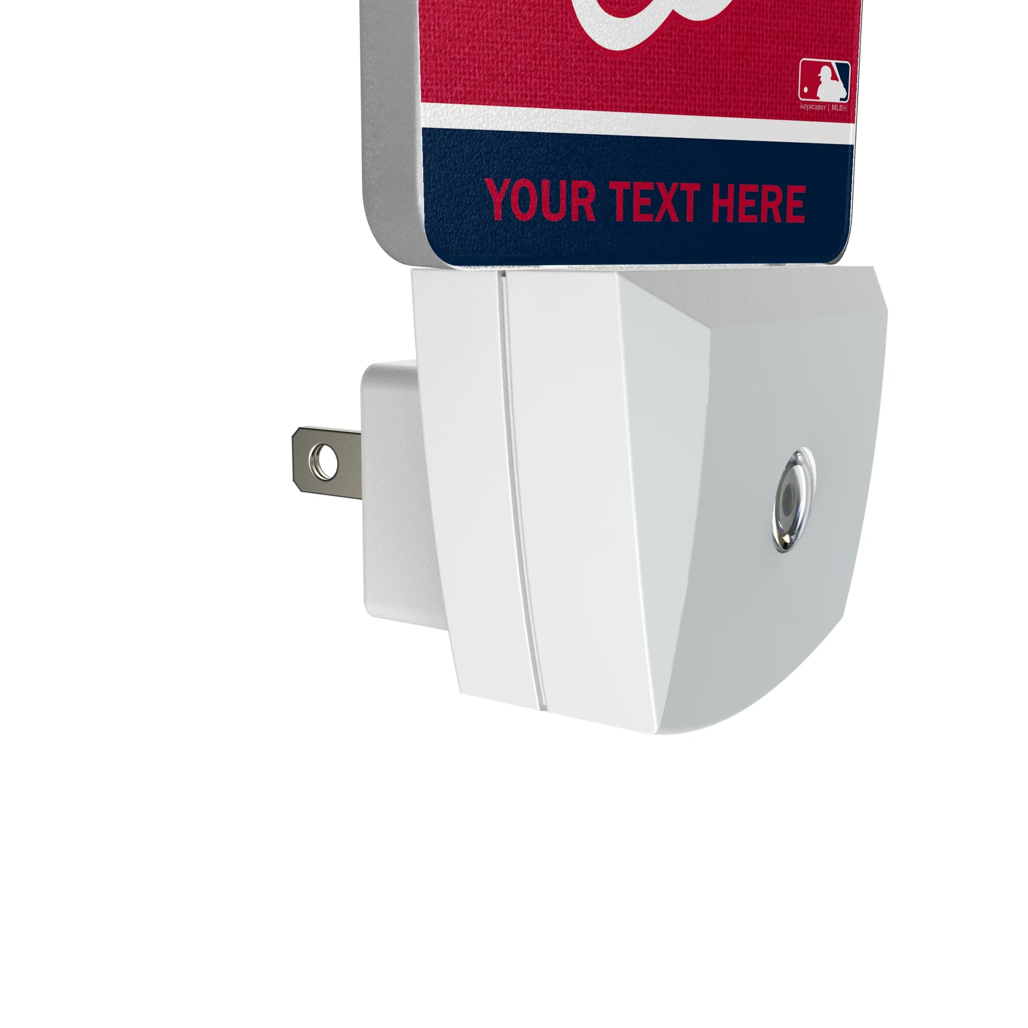 Washington Nationals Personalized Endzone Solid Night Light 2-Pack - Detail