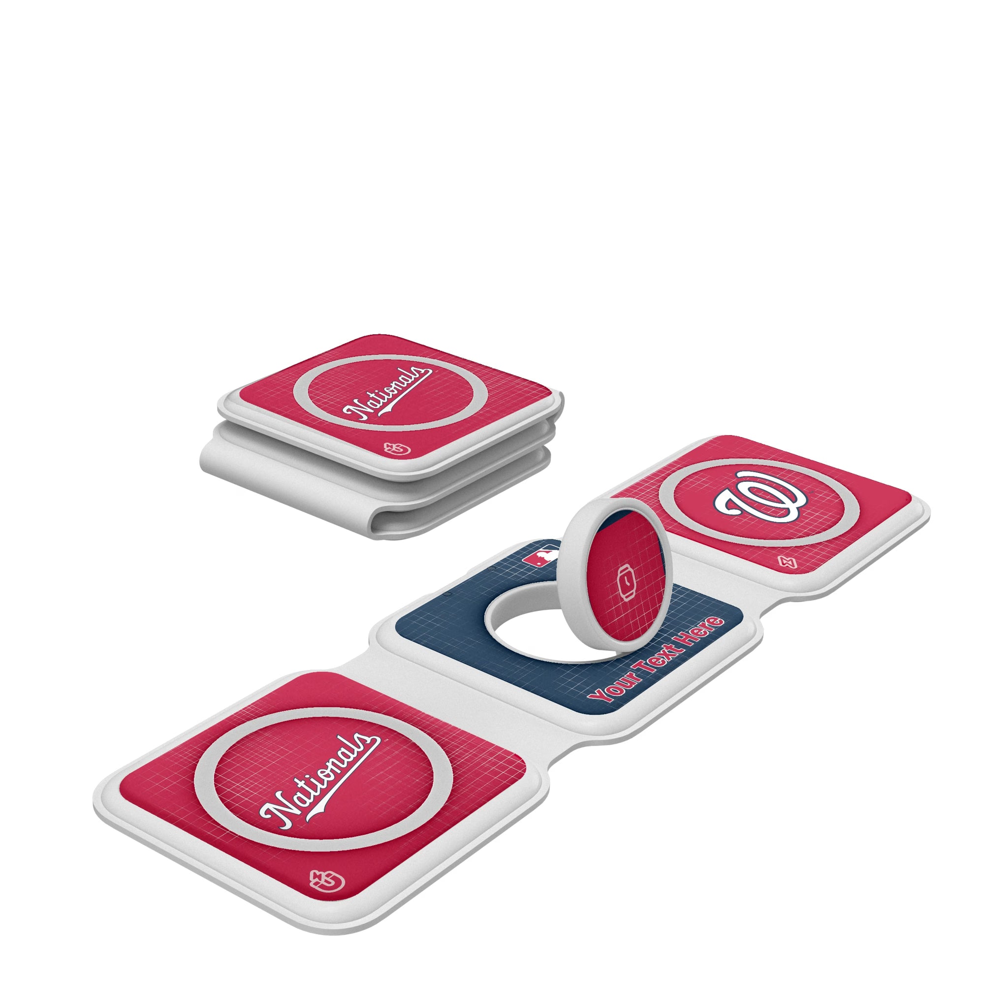 Washington Nationals Personalized Hatch Foldable 3 in 1 Charger