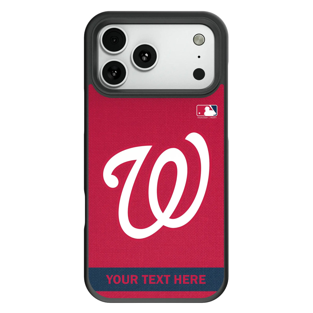 Washington Nationals Personalized Stripe Bump Phone Case for Apple iPhone