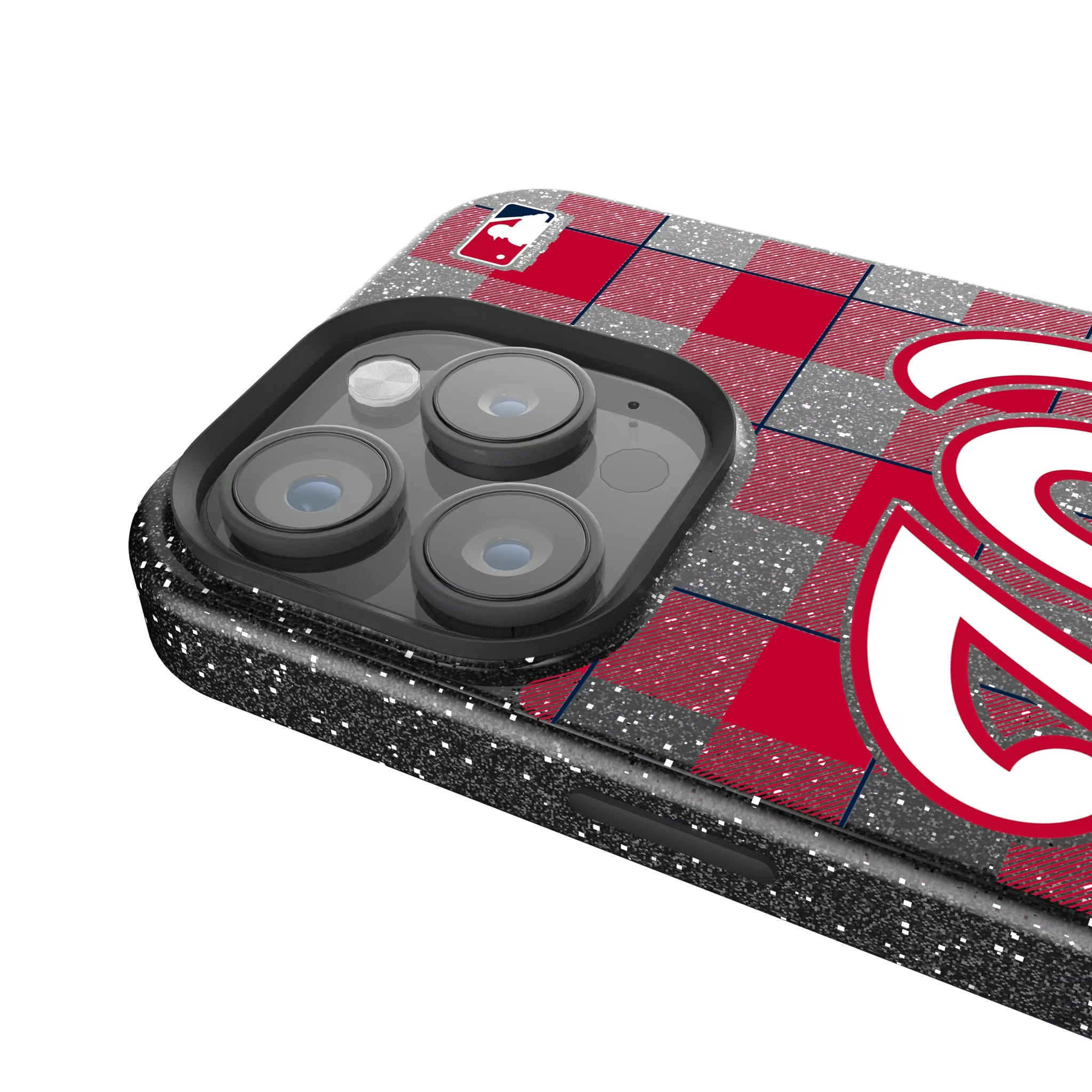 Washington Nationals Plaid iPhone Bling Phone Case for Apple iPhone - Detail