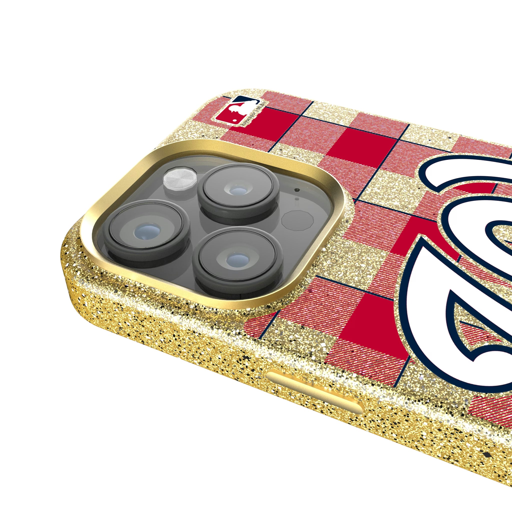 Washington Nationals Plaid iPhone Bling Phone Case for Apple iPhone - Detail
