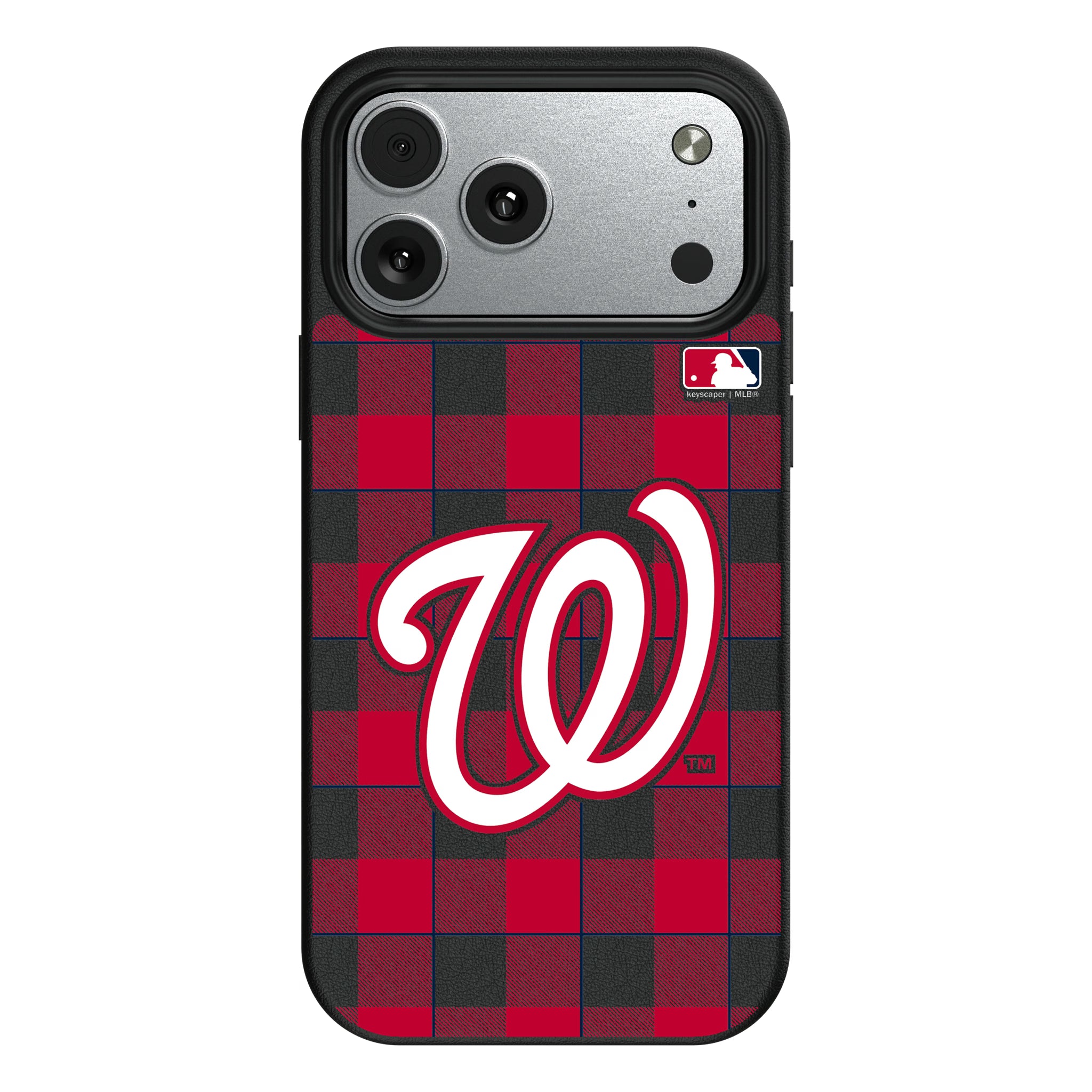 Washington Nationals Plaid iPhone MagSafe Compatible Phone Case for Apple iPhone#Device_iPhone 17 Pro Max