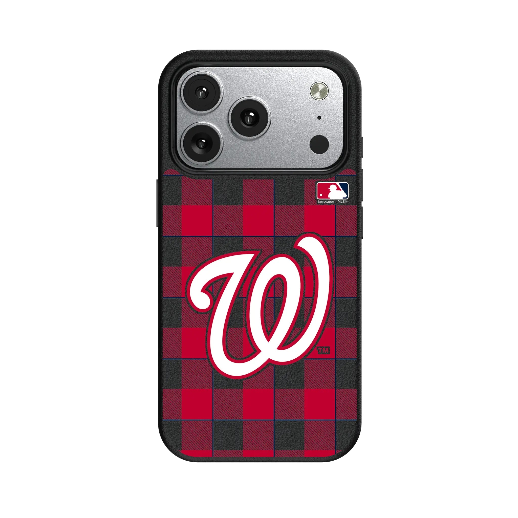 Washington Nationals Plaid iPhone MagSafe Compatible Phone Case for Apple iPhone#Device_iPhone 17 Pro