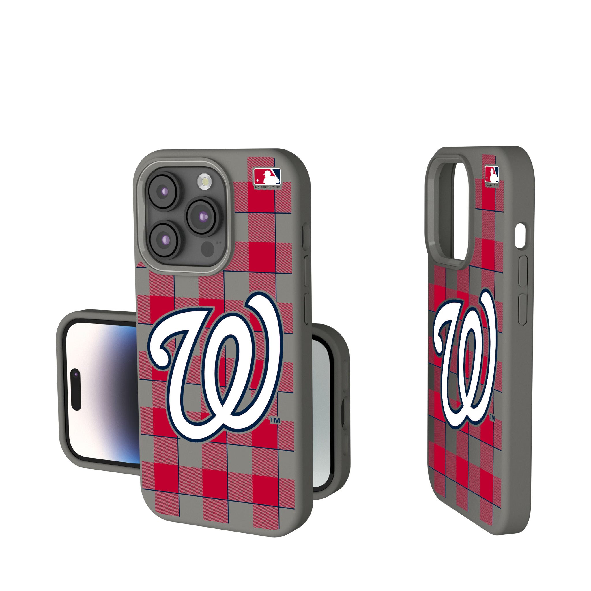 Washington Nationals Plaid iPhone Soft Touch Phone Case for Apple iPhone