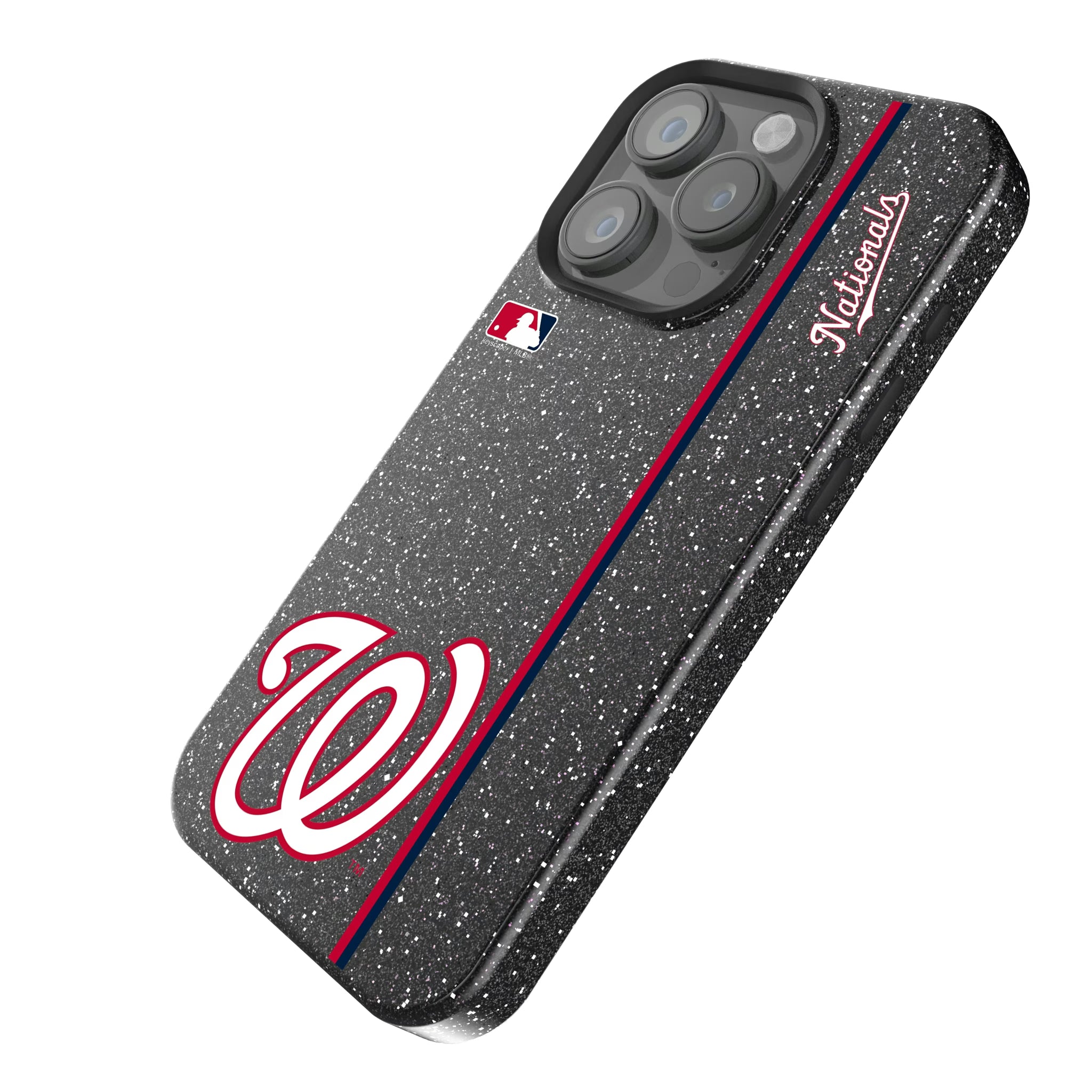 Washington Nationals Sidebar iPhone Bling Phone Case for Apple iPhone - Isometric View