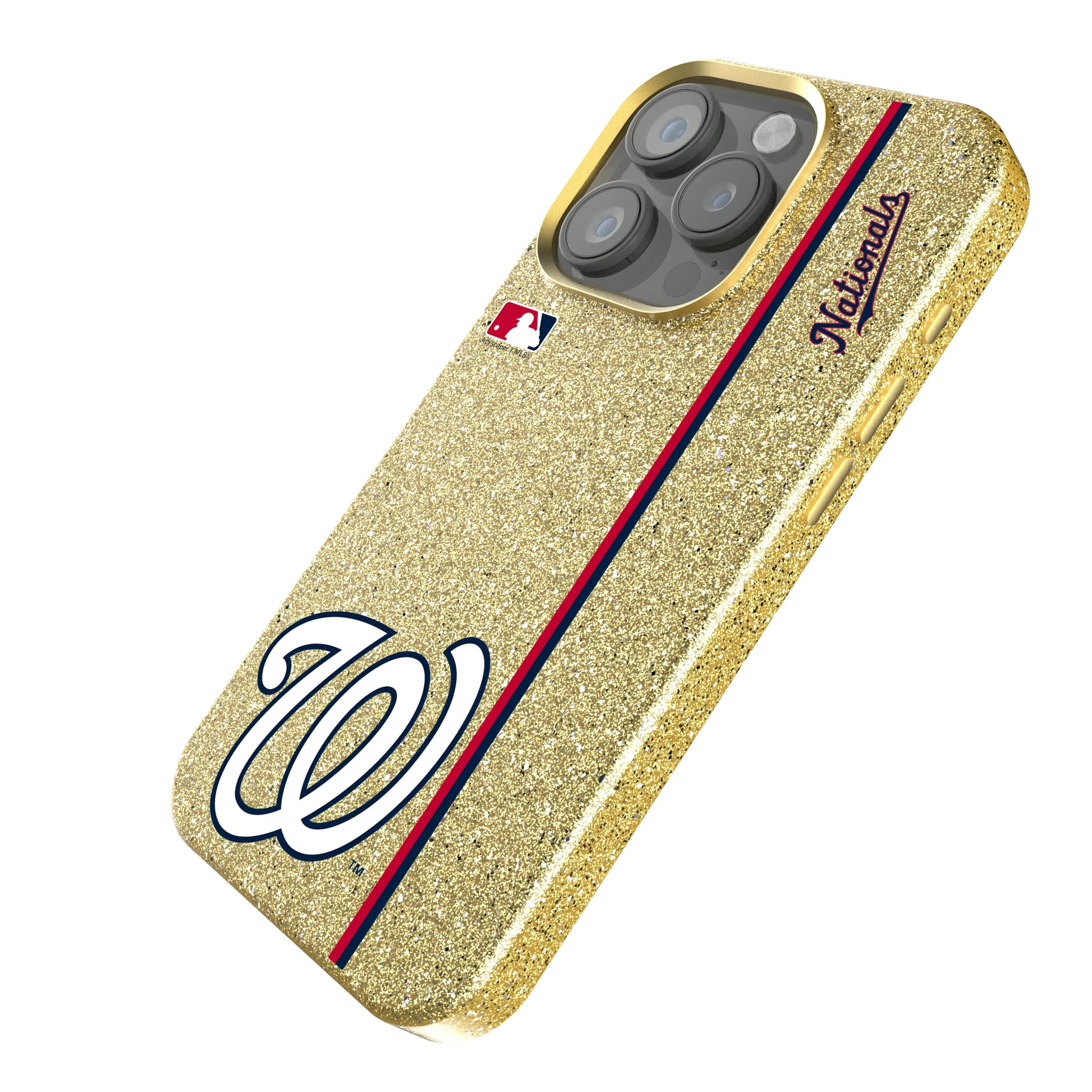 Washington Nationals Sidebar iPhone Bling Phone Case for Apple iPhone - Isometric View