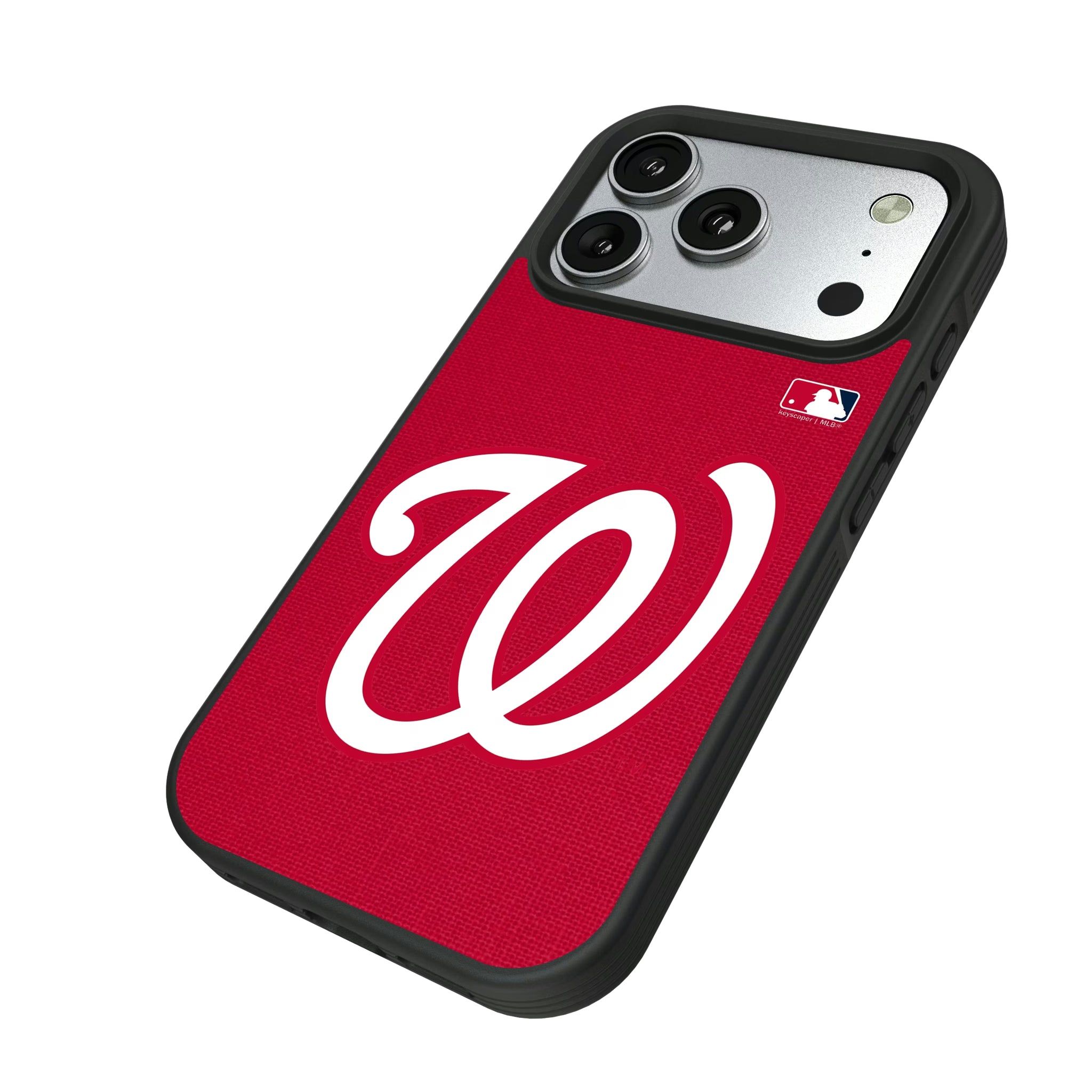 Washington Nationals Solid iPhone Bump Phone Case for Apple iPhone - Isometric View#Device_iPhone 17 Pro
