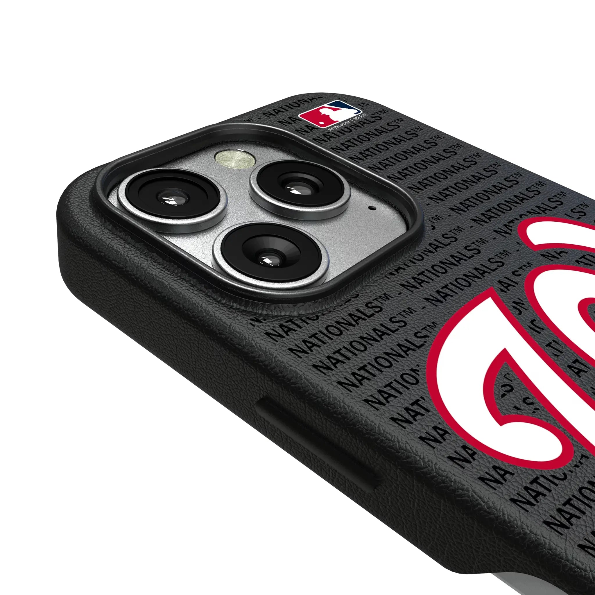 Washington Nationals Text Backdrop iPhone MagSafe Compatible Phone Case for Apple iPhone - Detail