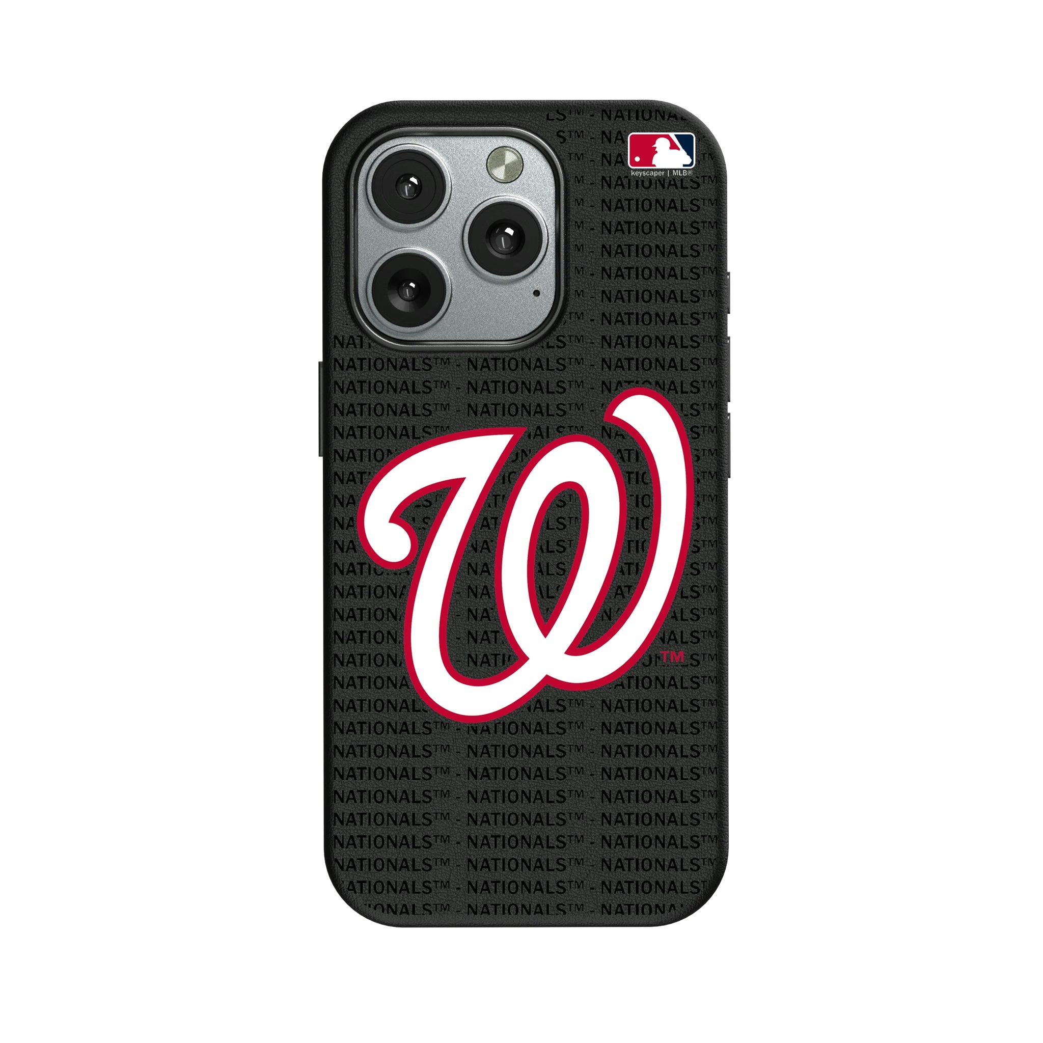 Washington Nationals Text Backdrop iPhone MagSafe Compatible Phone Case for Apple iPhone