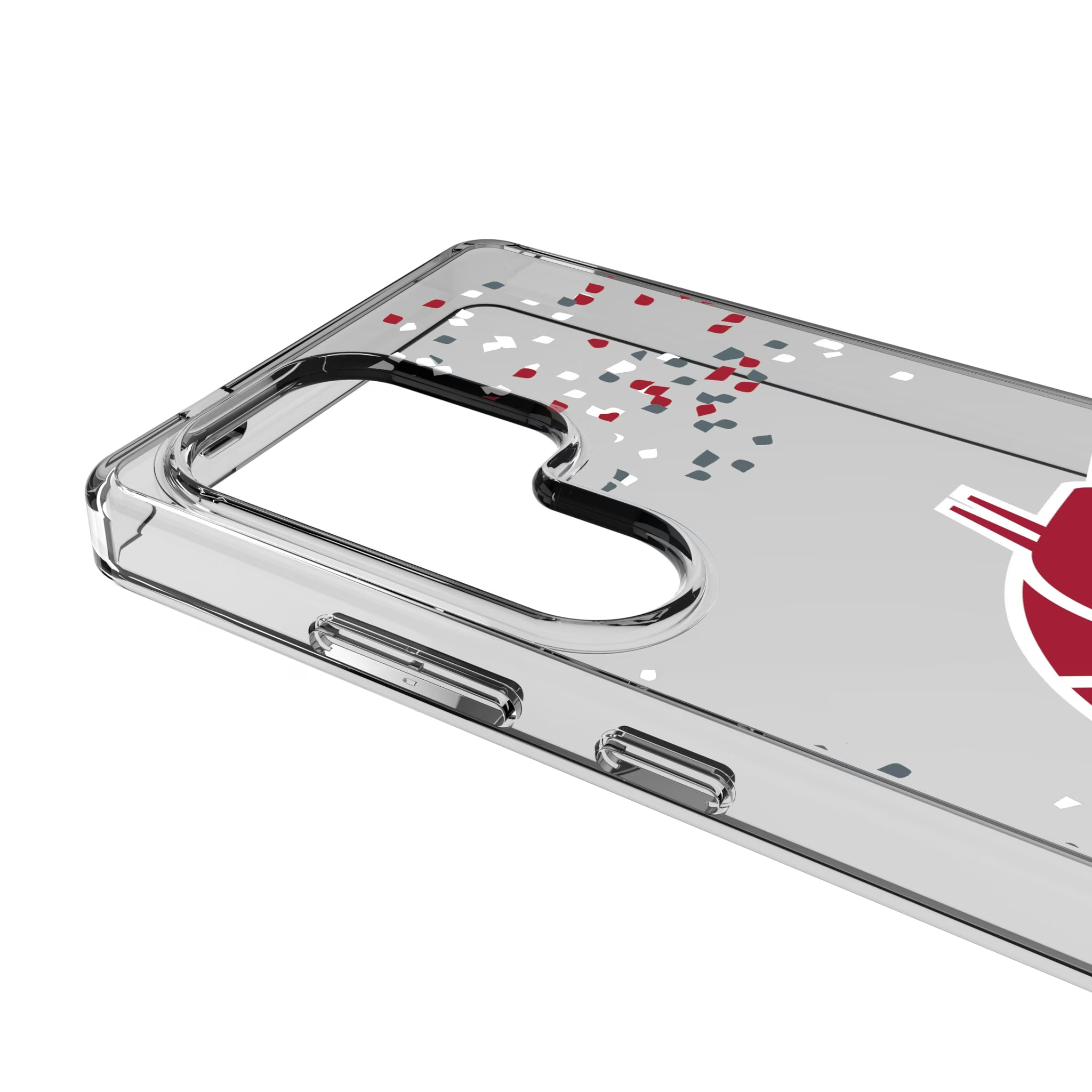 Washington State University Cougars Confetti Galaxy Clear Phone Case for Samsung Galaxy - Detail