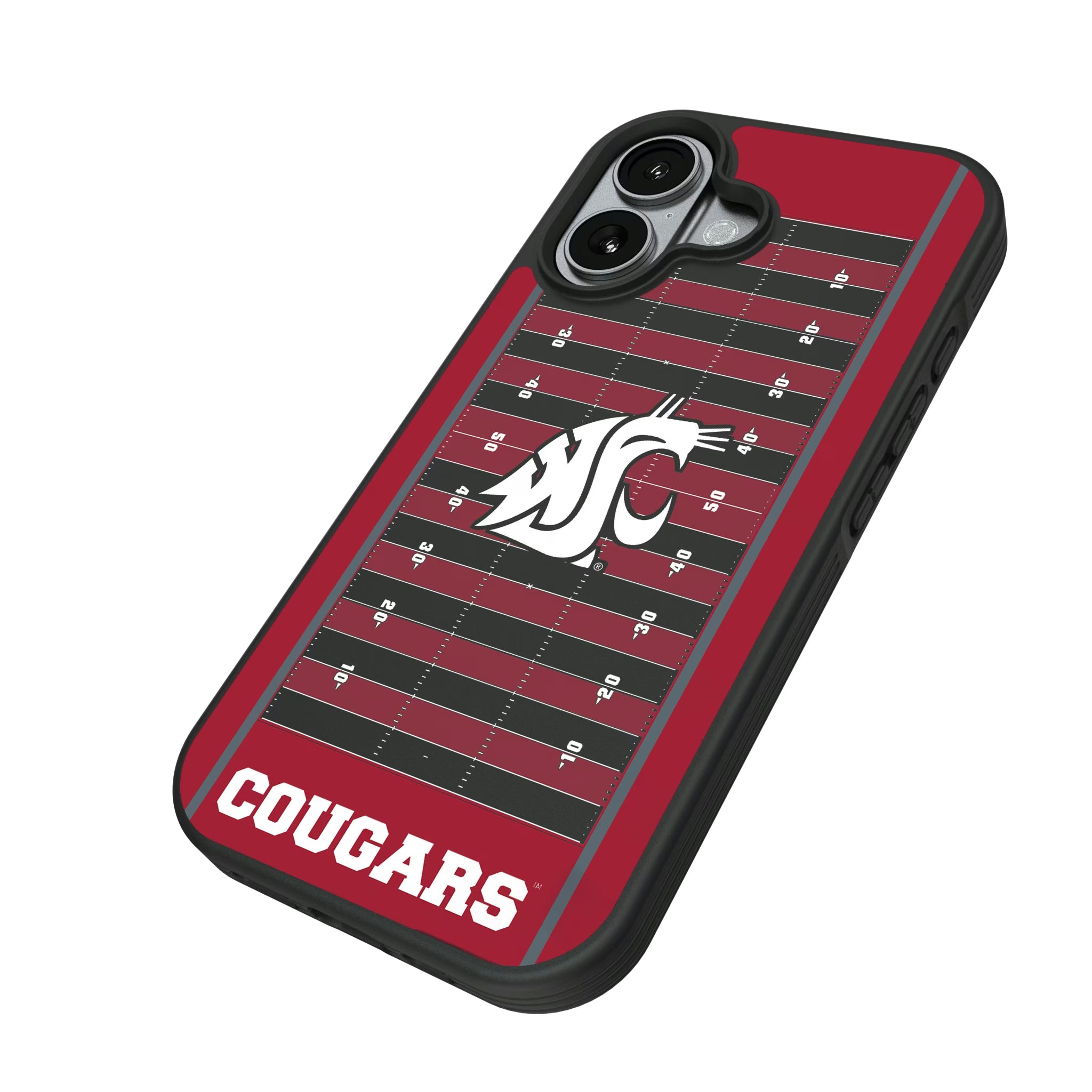 Washington State University Cougars Field iPhone Bump Phone Case for Apple iPhone - Isometric View#Device_iPhone 17